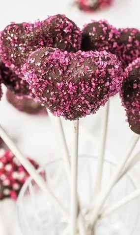 Valentine's Day Brownie Pops