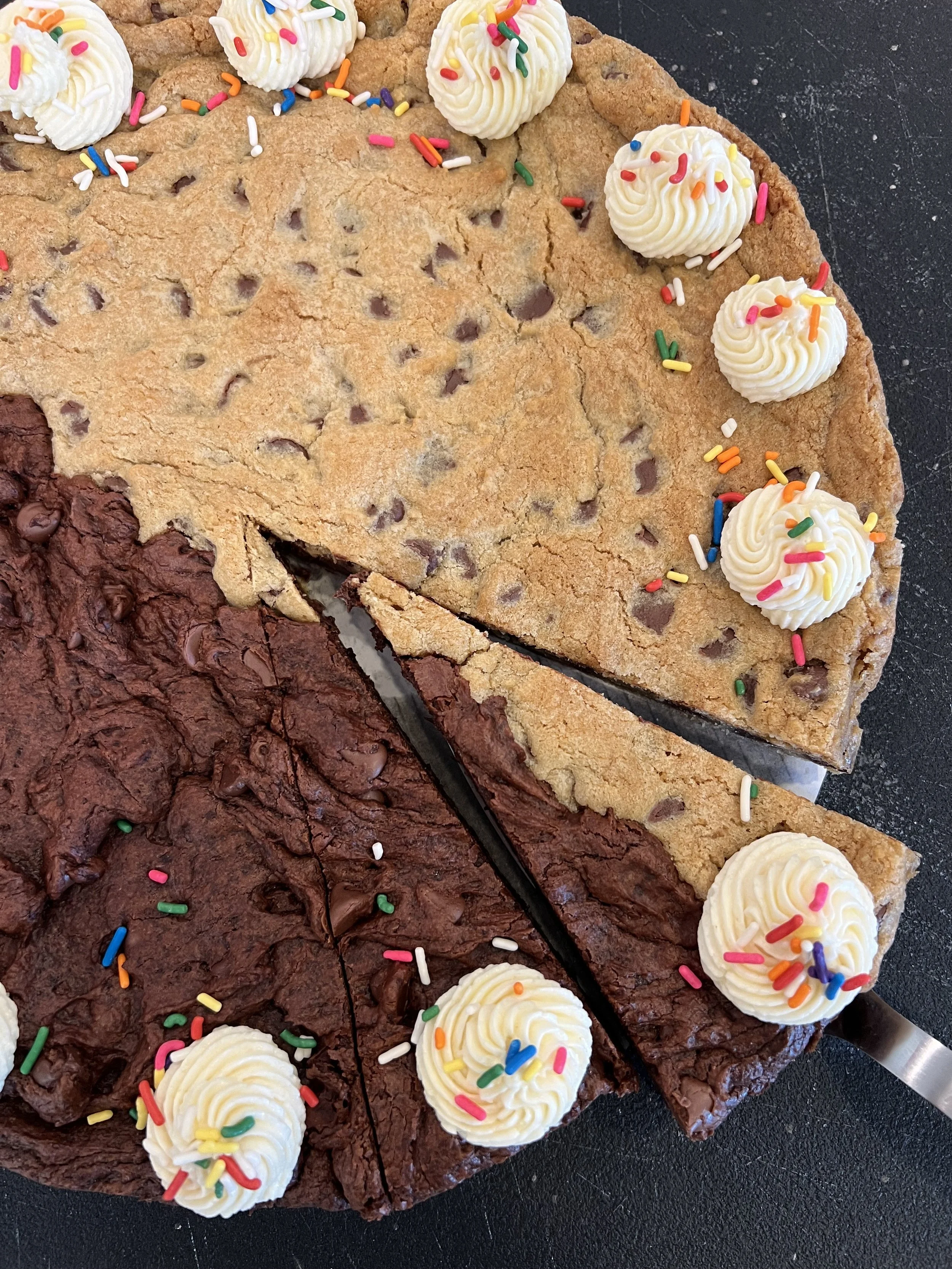 The special Keep It Sweet Desserts Black and White Cookie Cake