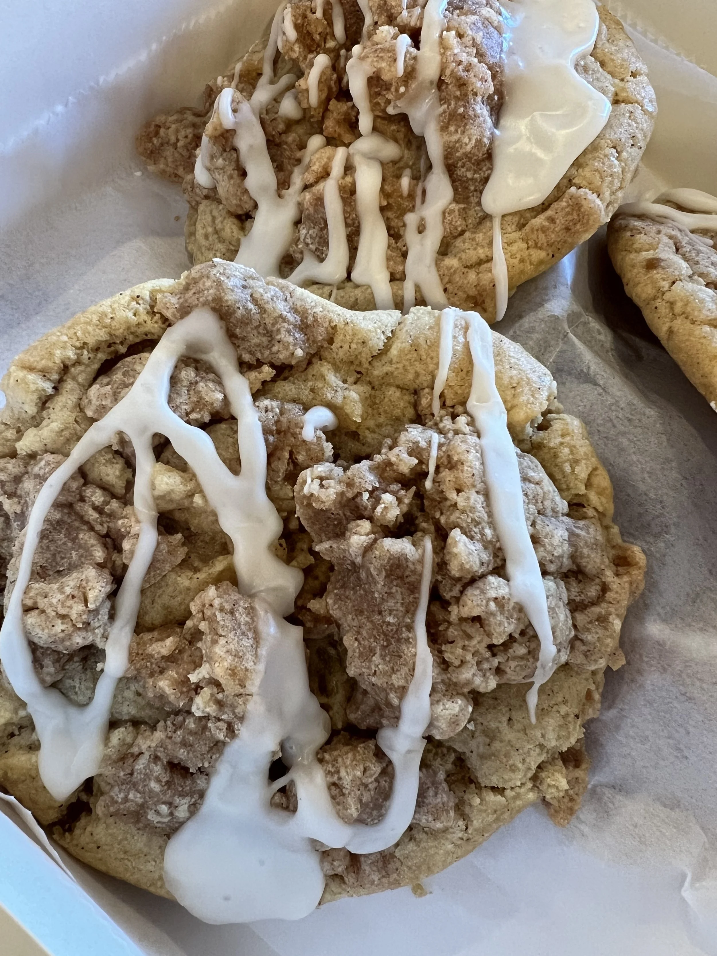 Brown butter cookies that taste like NYC crumb cake