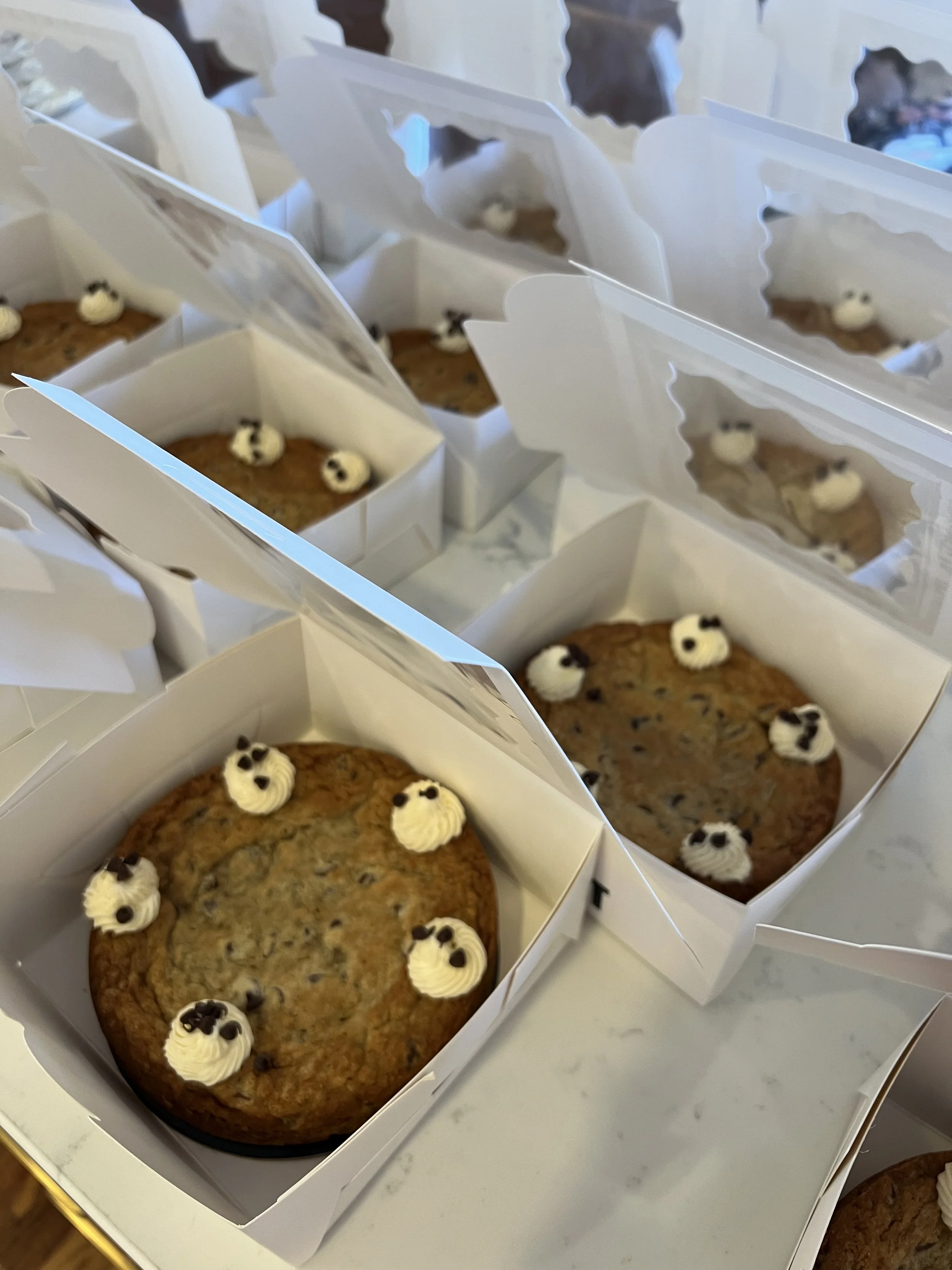 Mini Chocolate Chip Cookie Cake Party Favors