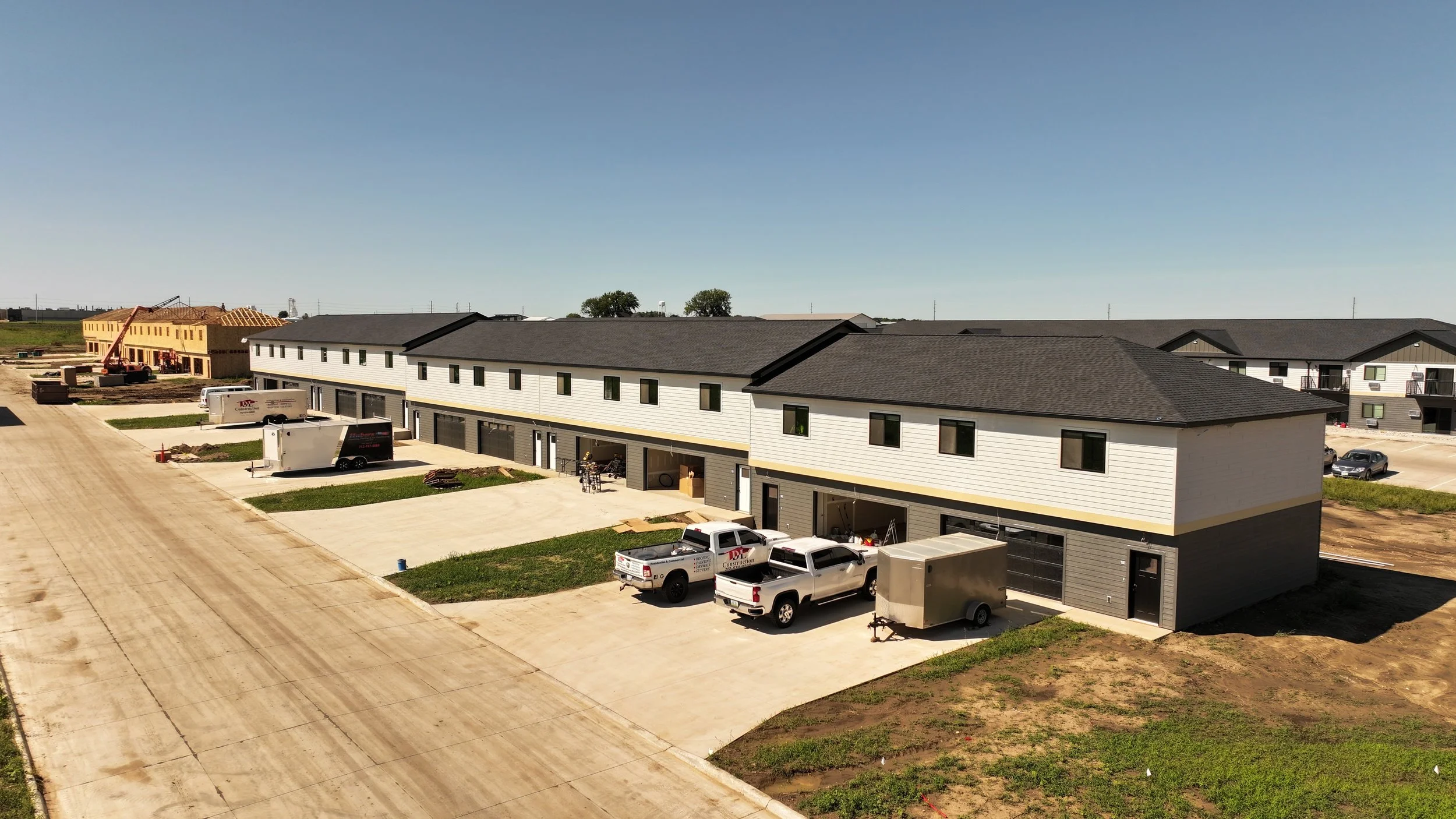 Newly built CenterView townhomes with attached garages