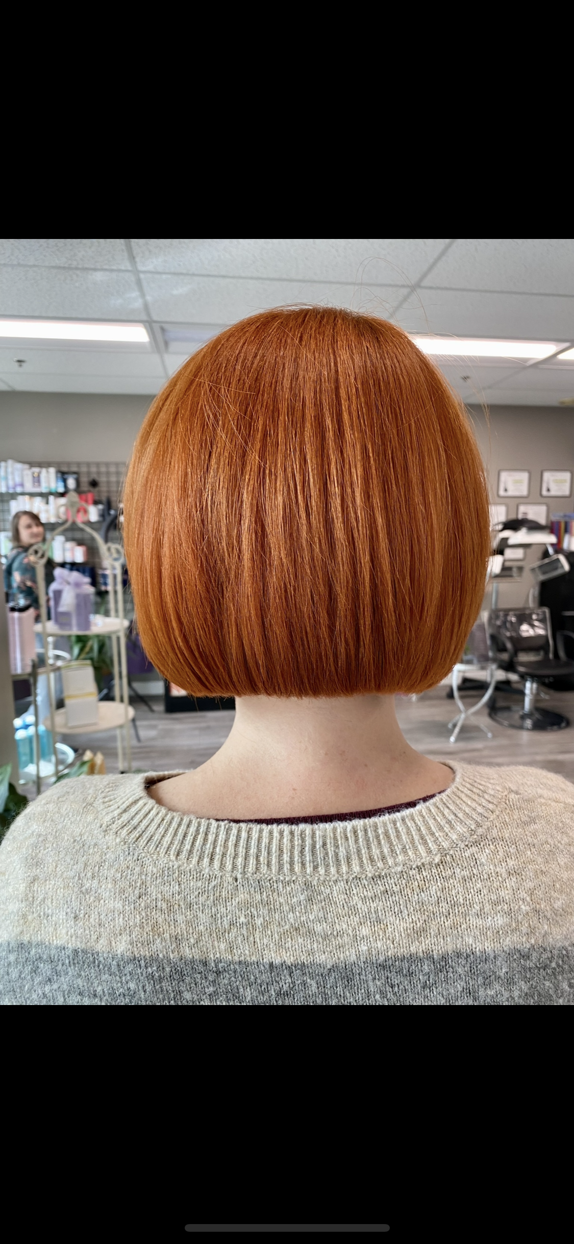 Classic precision bob haircut