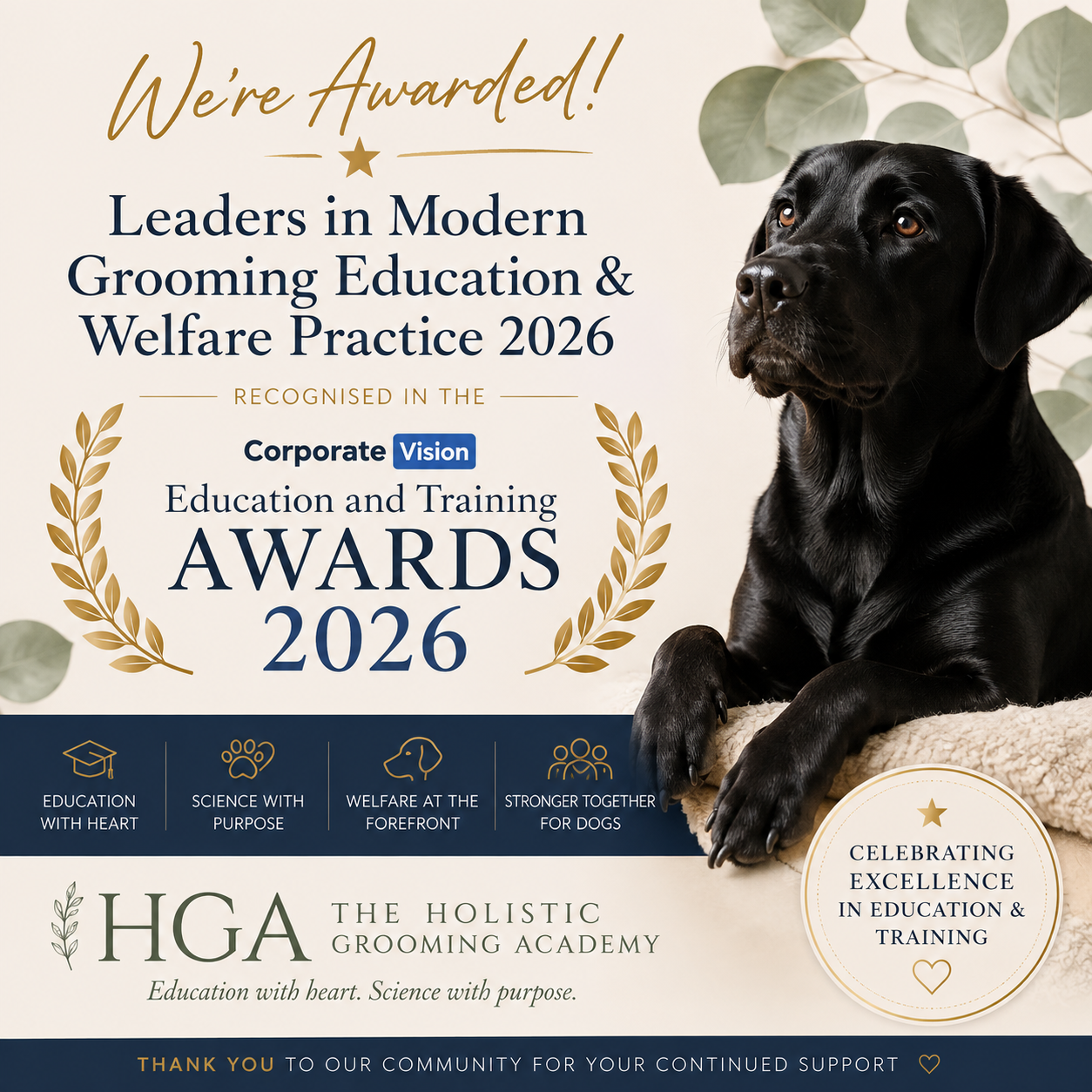 The Holistic Grooming Academy Wins Corporate Vision Education & Training Award 2026