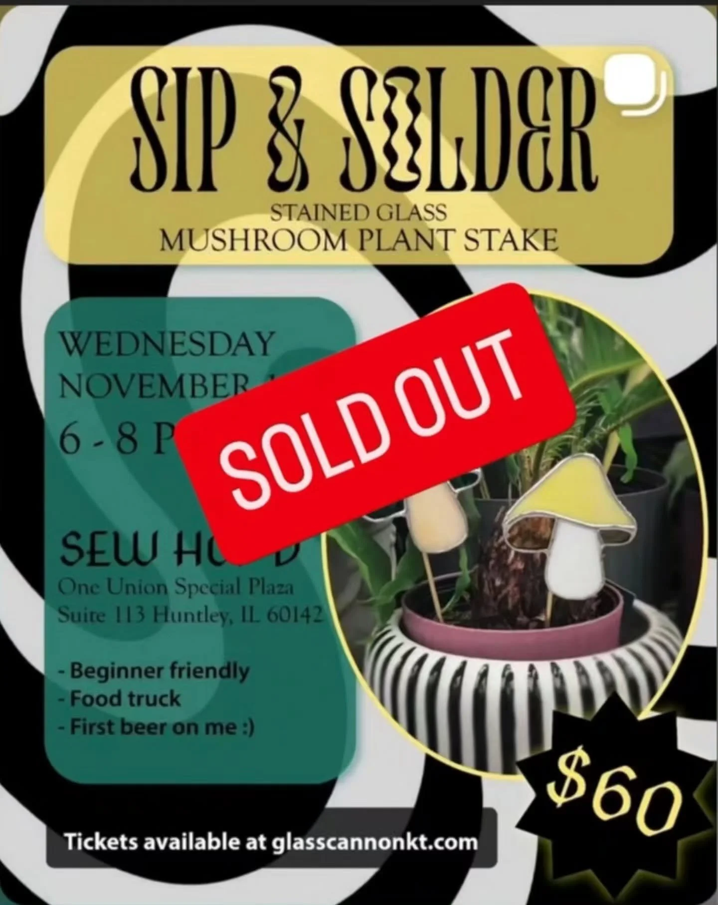 Thanks to all who signed up, this workshop sold out in RECORD time! 🍄🍂
I'm feeling so blessed and also pumped to make some glass! If you missed out, I will have more in the future - keep an eye out on my page, or subscribe to my mailing list. I sen