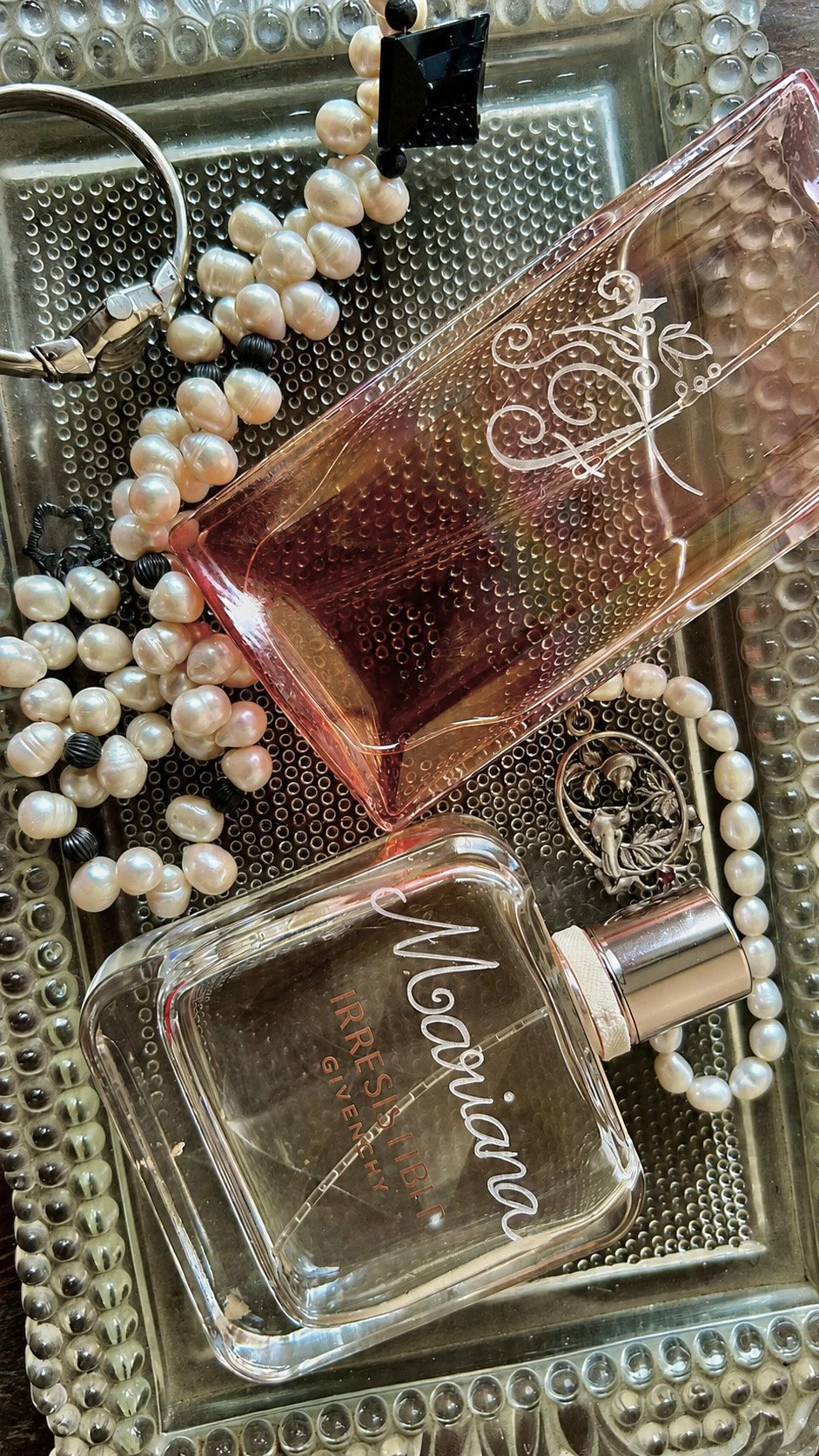 Hand Engraved Perfume Bottles 