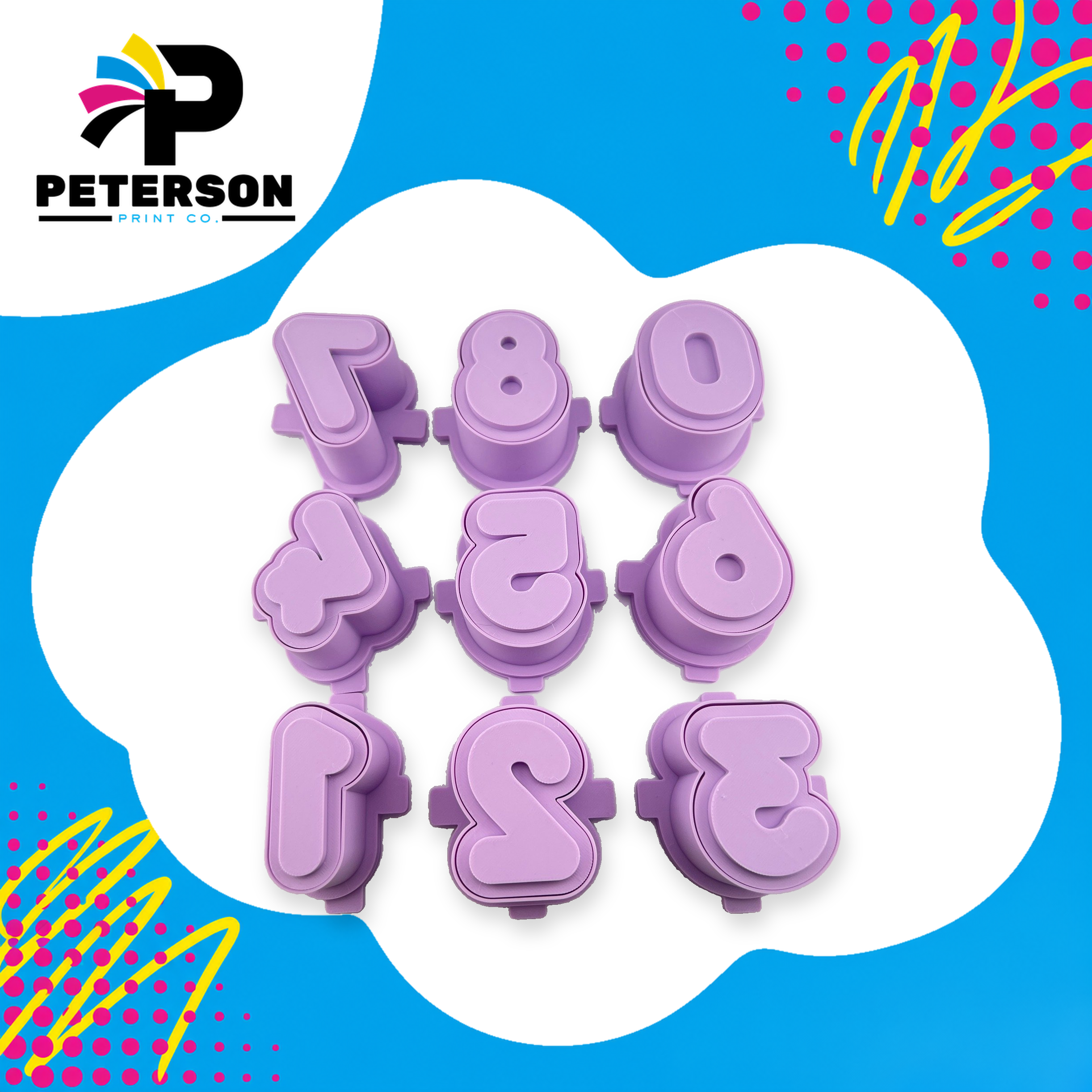 Fillable Number Cake Pop Cutter - Medium Size