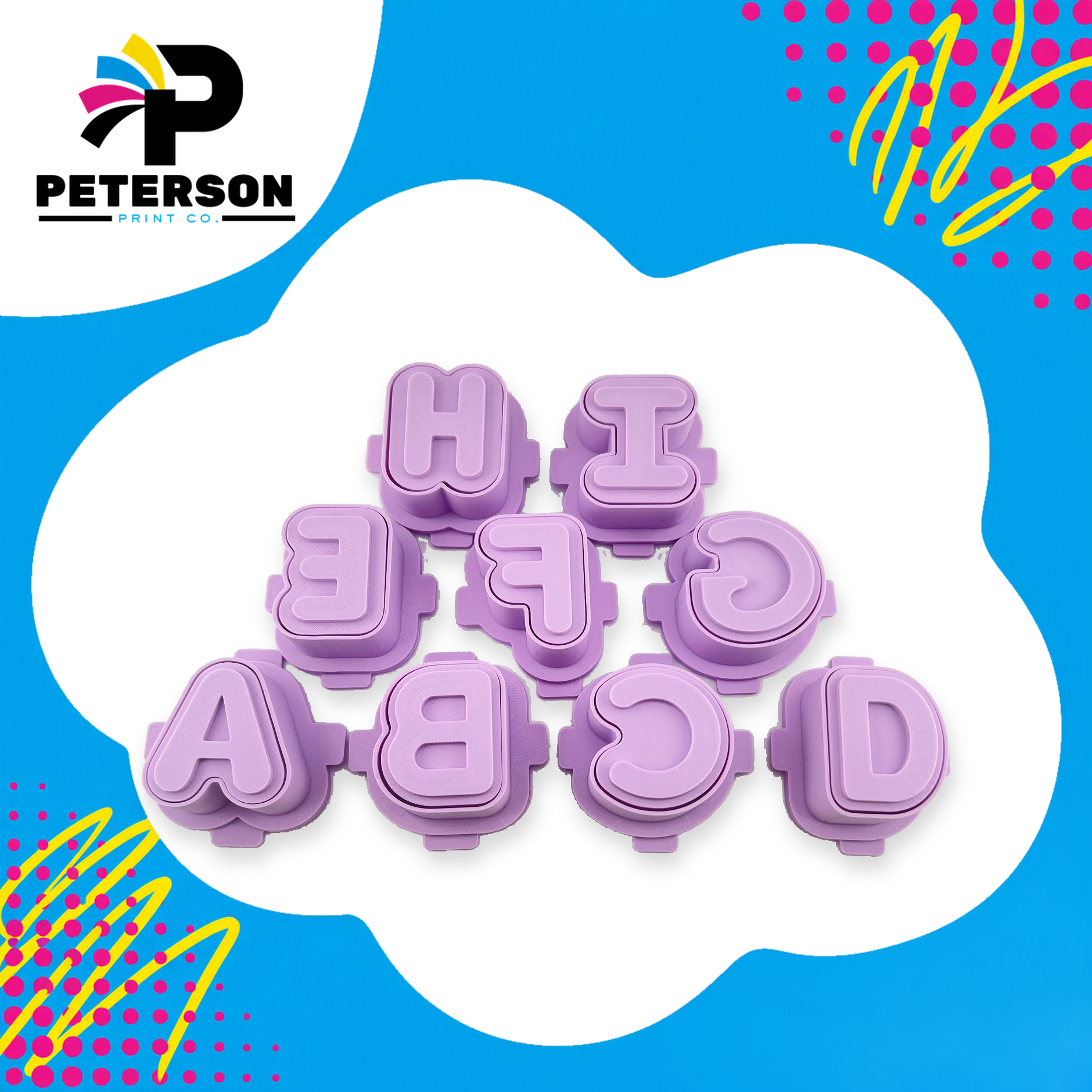 Letter Cake Pop Cutter - Medium Size
