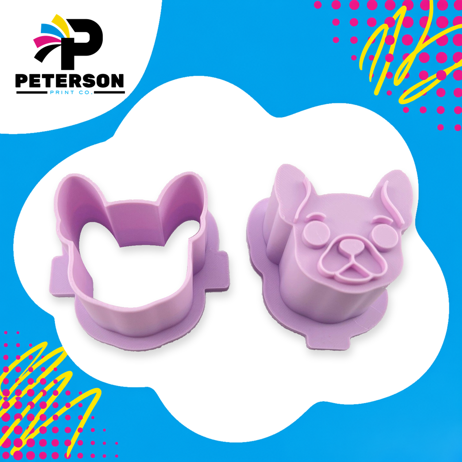 French Bulldog Face Cake Pop Cutter