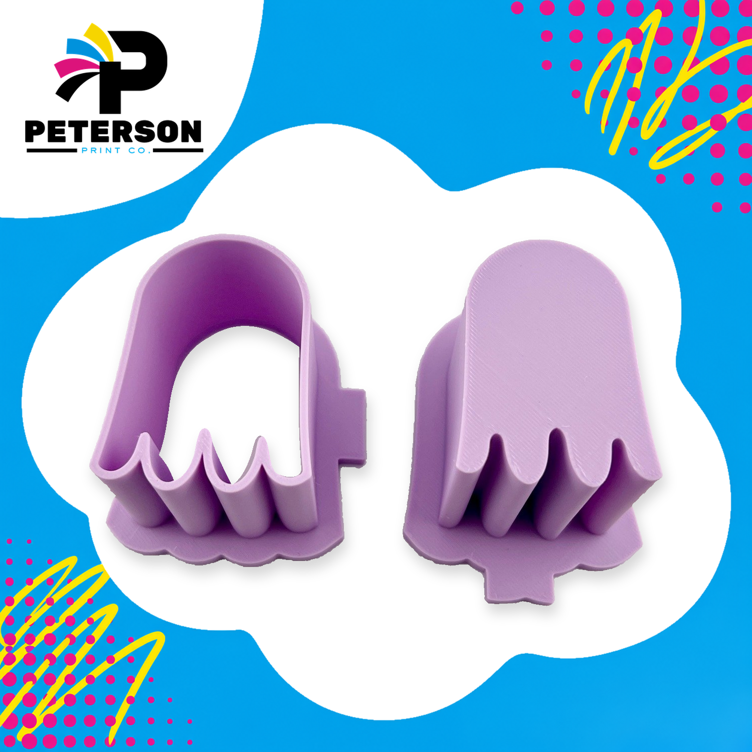 Scary Ghost or Retro Arcade Ghost Cake Pop Cutter