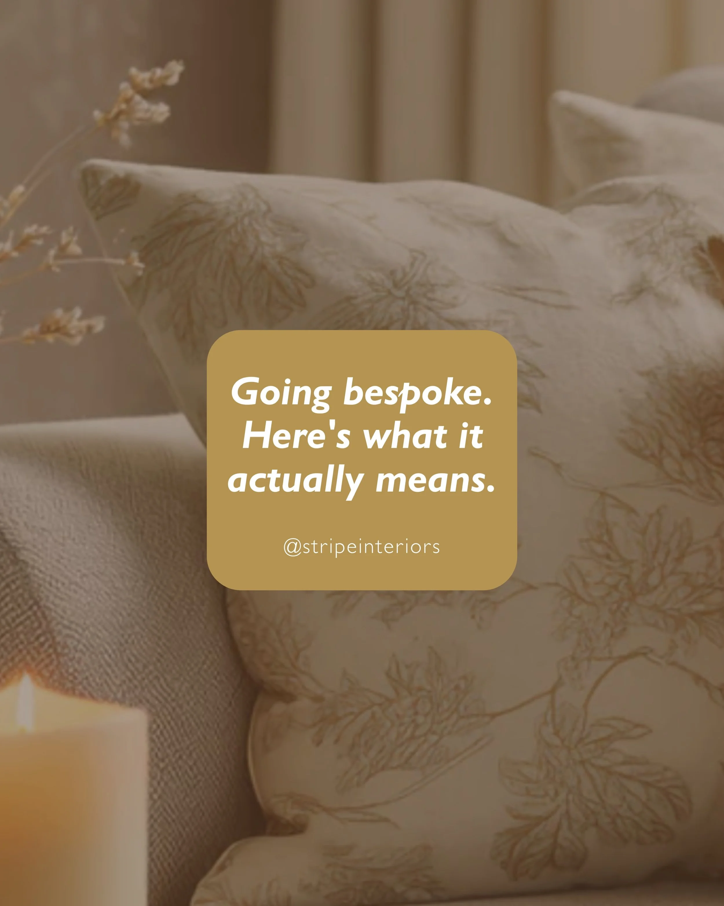 Bespoke doesn&rsquo;t have to mean expensive. It 

just means right. DM us to find out what we can do for your home.🤍