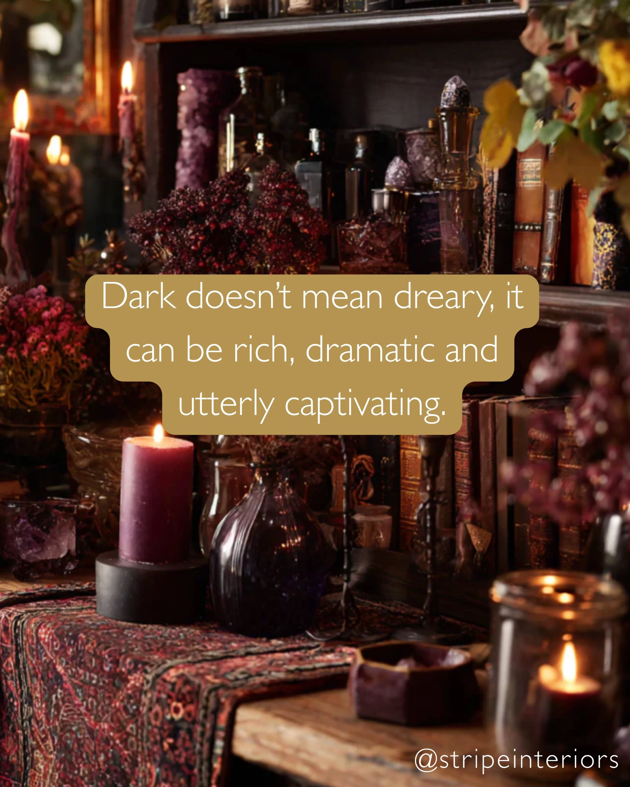 Spooky season is upon us and we&rsquo;re taking the opportunity to talk about dark interiors. 🖤

So many people love dark colours but talk themselves out of them when it comes to their home. And we get it, it feels like a big commitment. But when it