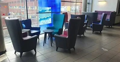 seating in the area outide icu