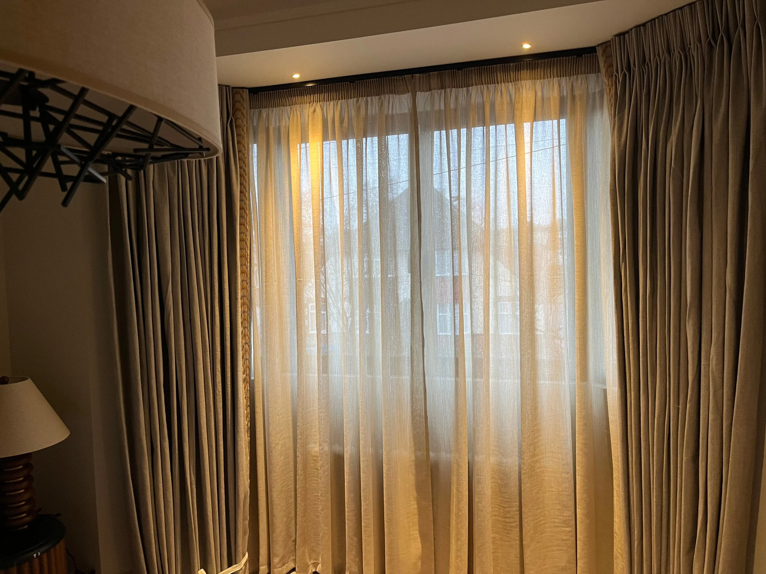 Voile and Curtain with Trim