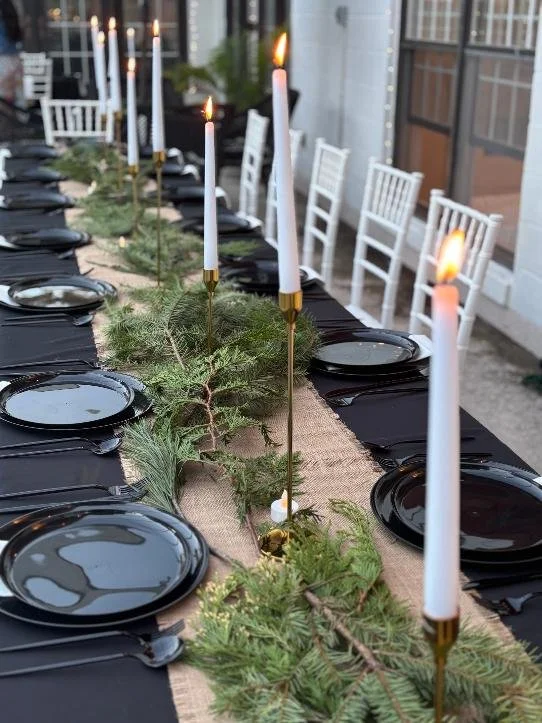 Last minute/resourceful table-scape to make your meals special, wherever they are