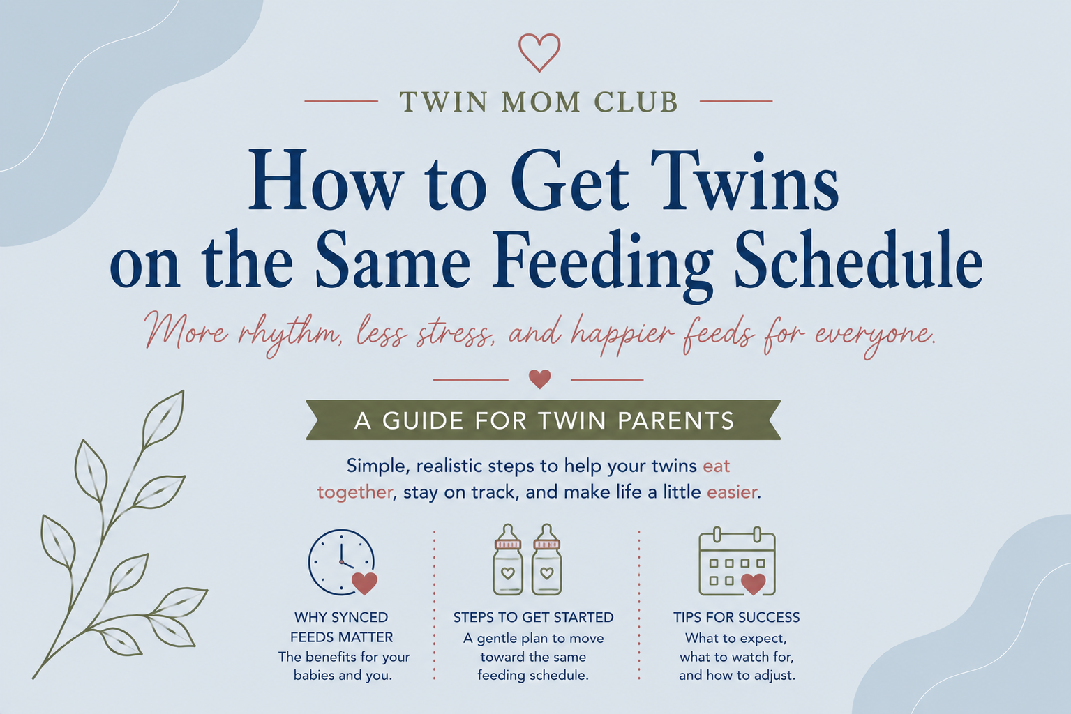 how-to-get-twins-on-same-schedule