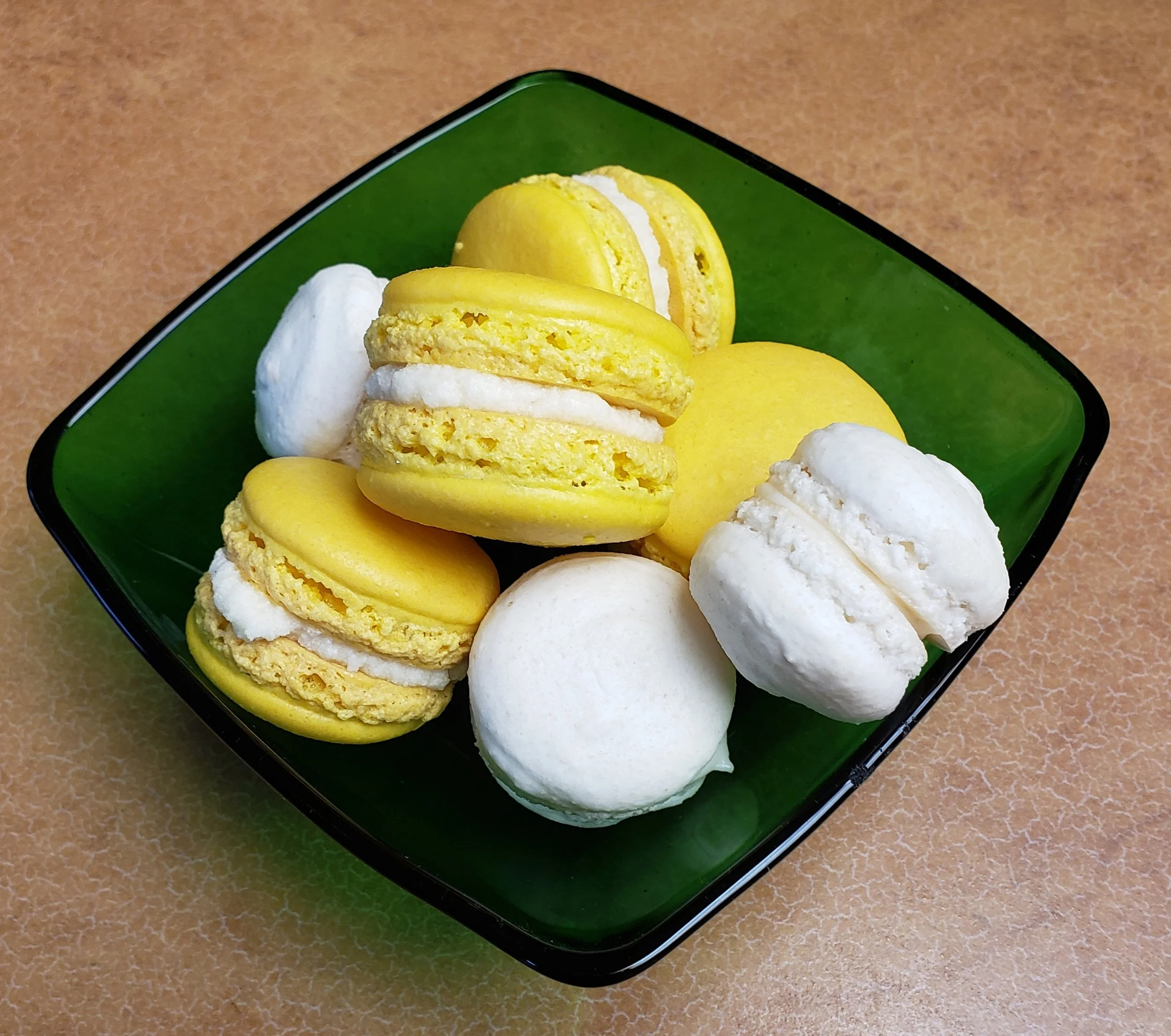 Lemon and Honey macarons for a tea tasting