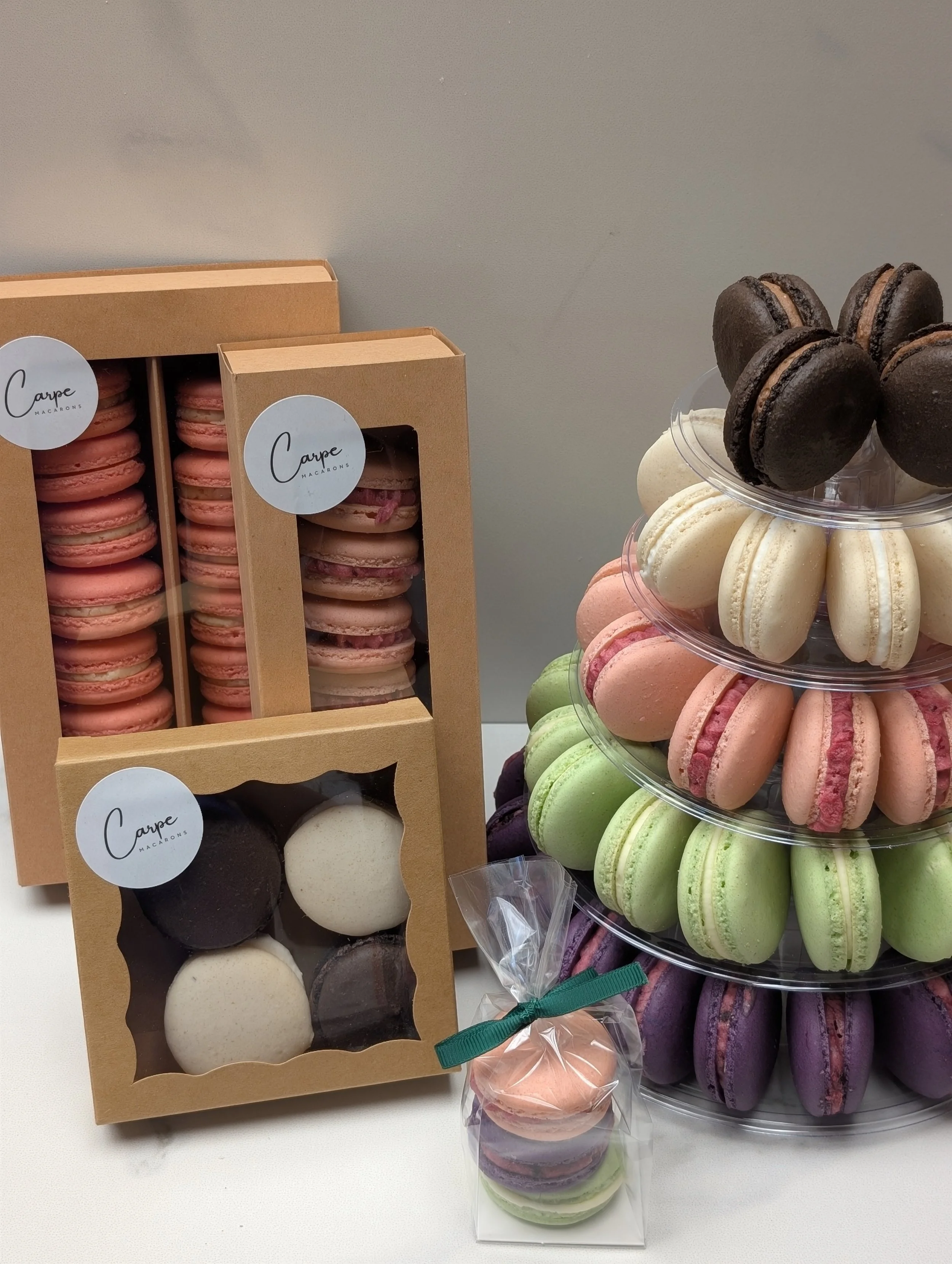 Dozen Half Dozen 4-Pack 3-Pack Macaron Tower