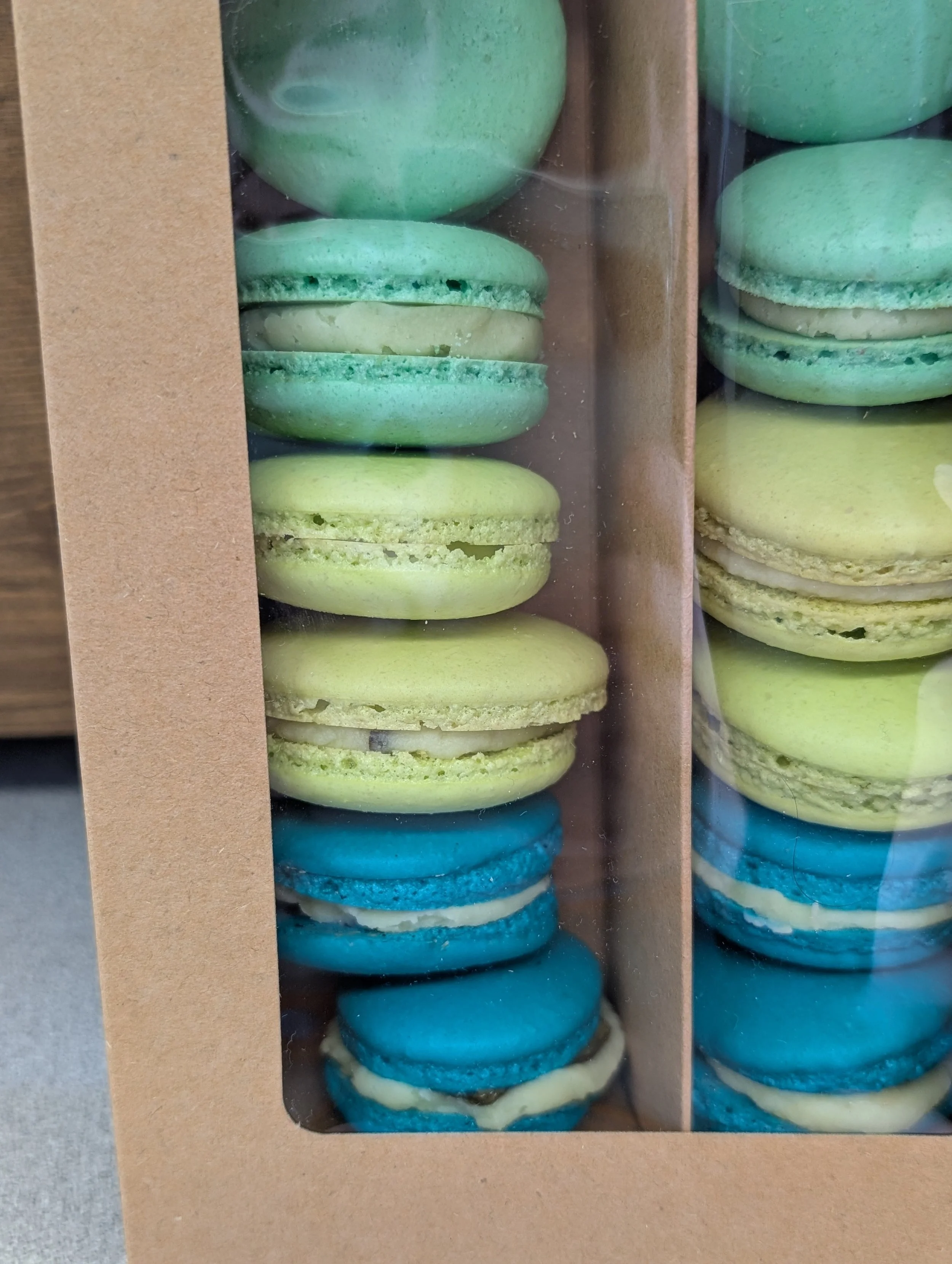 March Macaron Subscription Box- Honey Pistachio, Peach Green Tea, Watermelon Lime