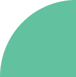 Abstract image with part of a black curved shape and a large green semi-circle on a white background.