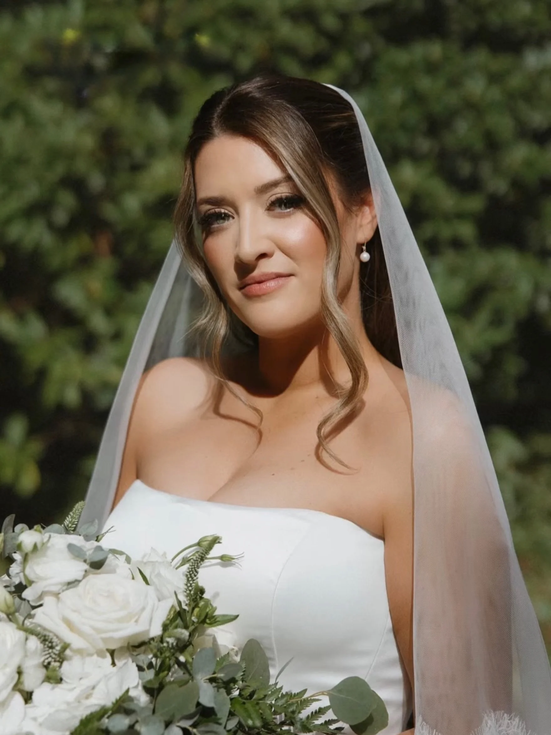 Ashley 🤎 gorgeous as always in this timeless bridal glow 🕊️