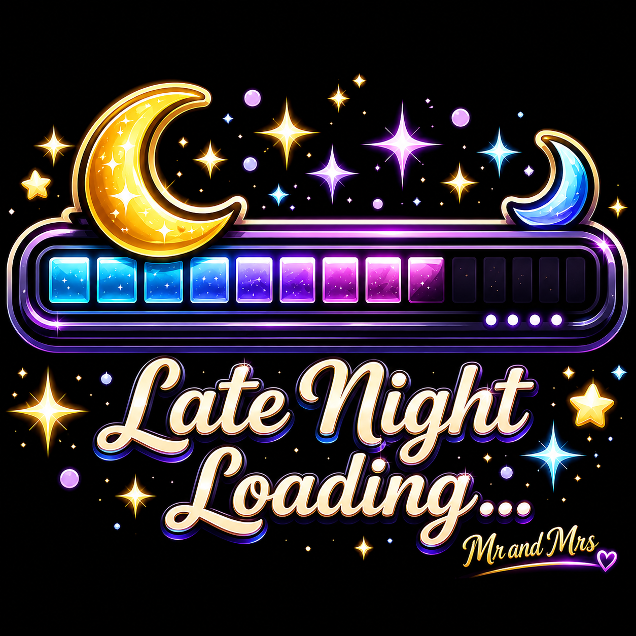 Late Night Loading Sticker (for women)