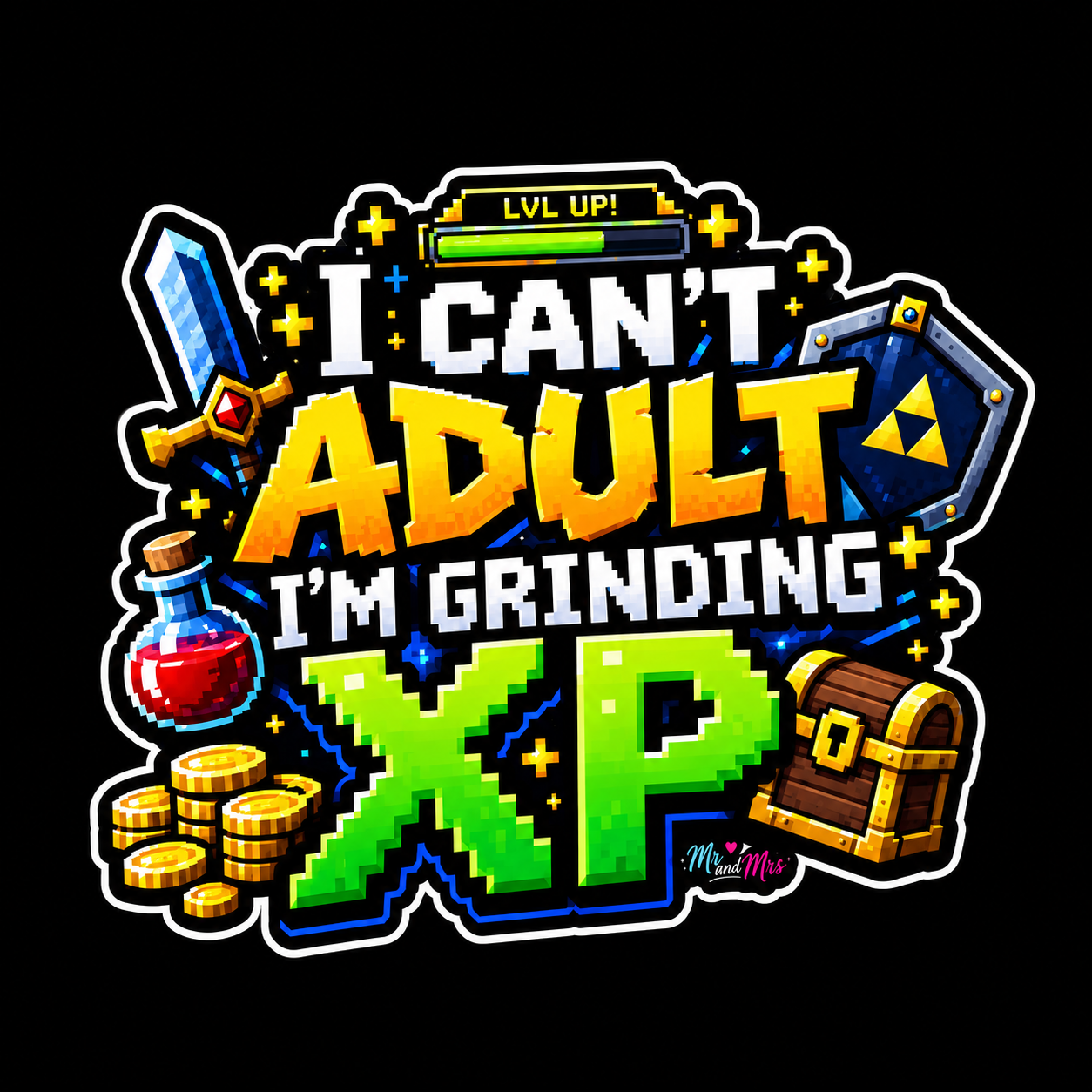 I can't adult I'm gaming sticker.png