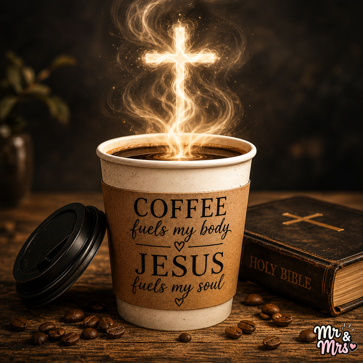 Coffee Fuels my Body Jesus Fuels my Soul Sticker