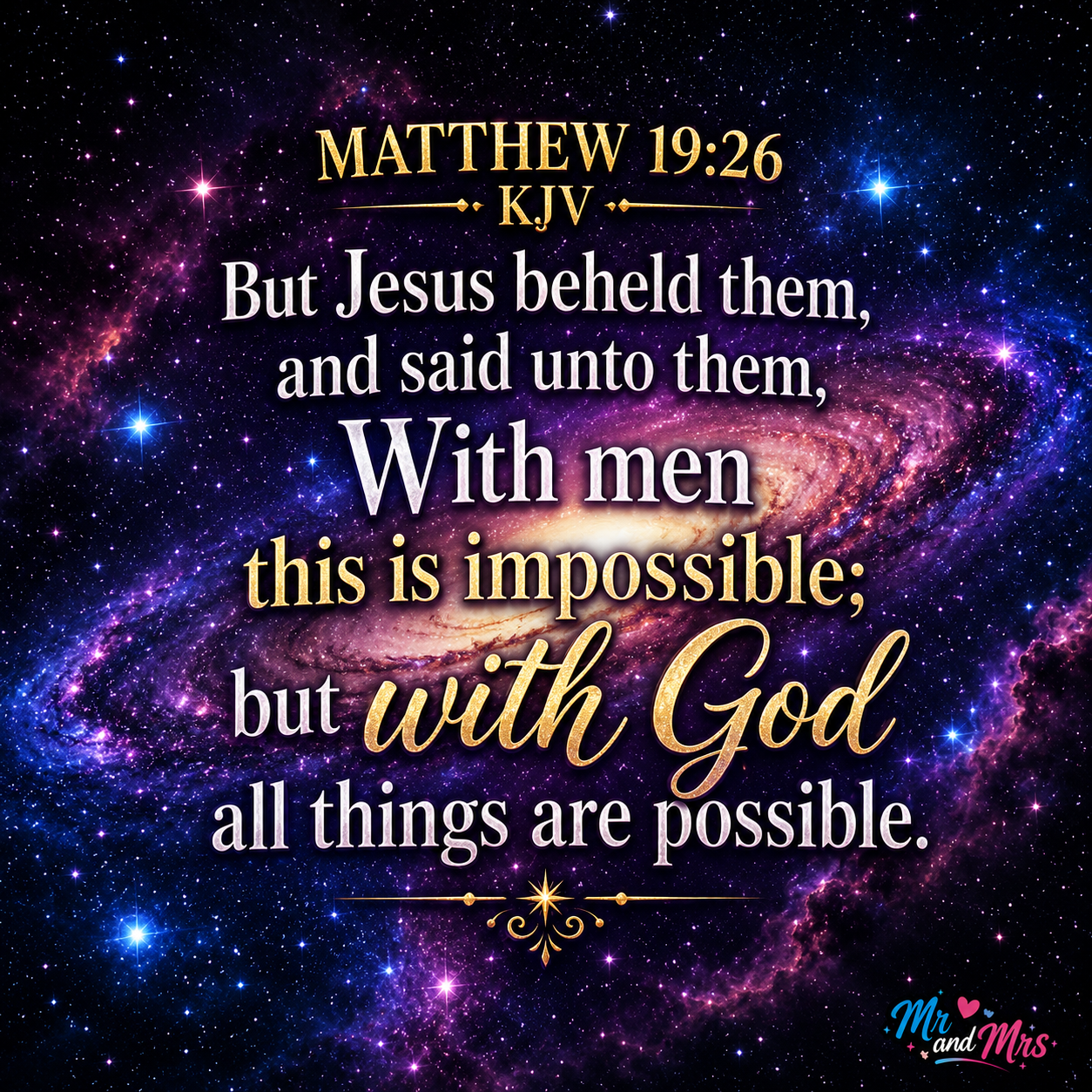 Matthew 19:26 Sticker