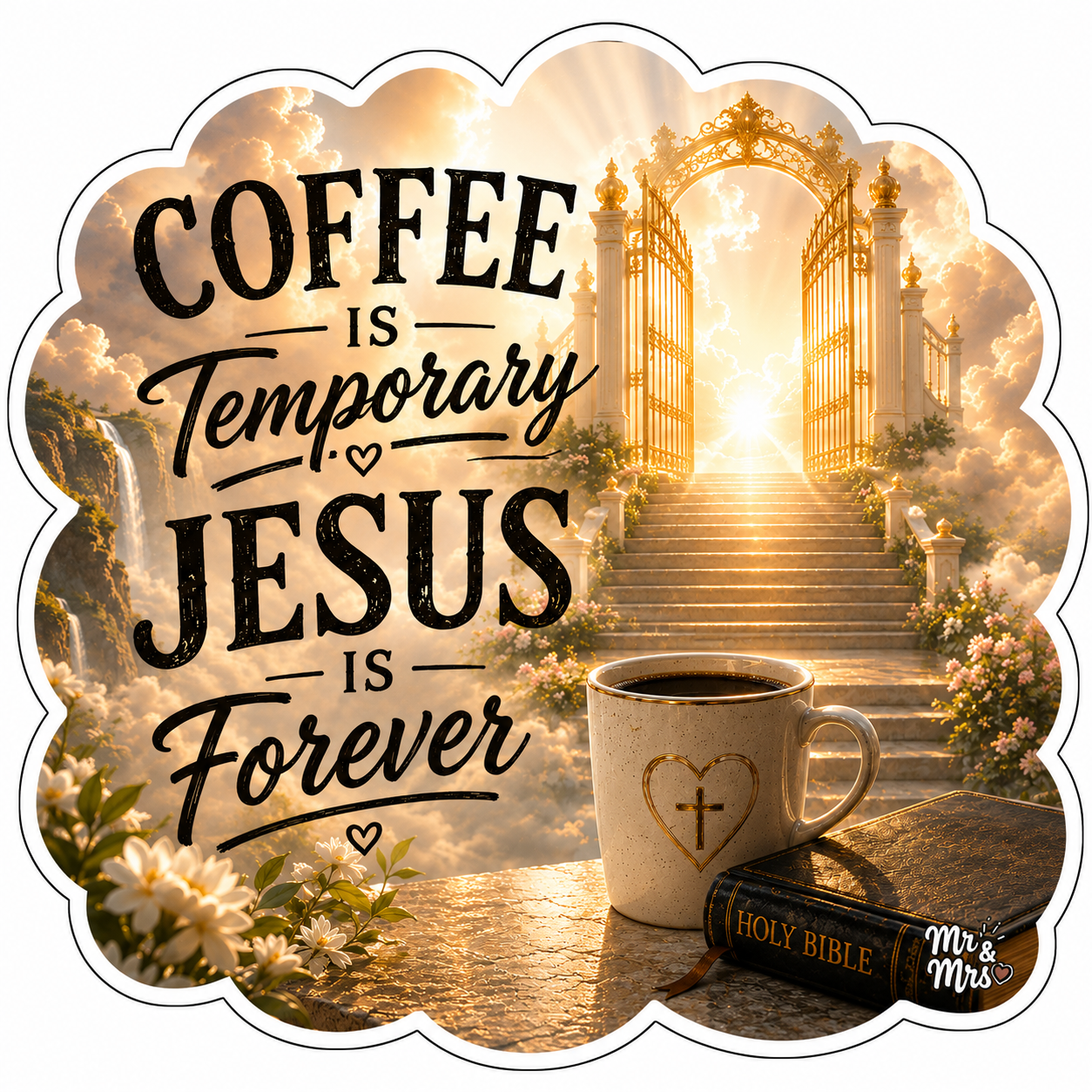 coffee is tempory Jesus is forever.png