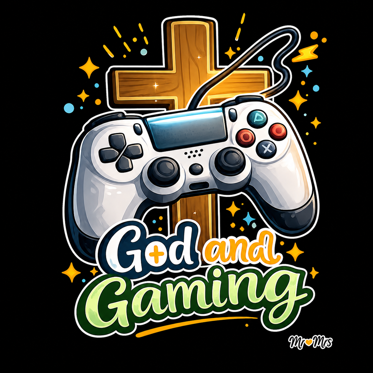 God and Gaming Sticker