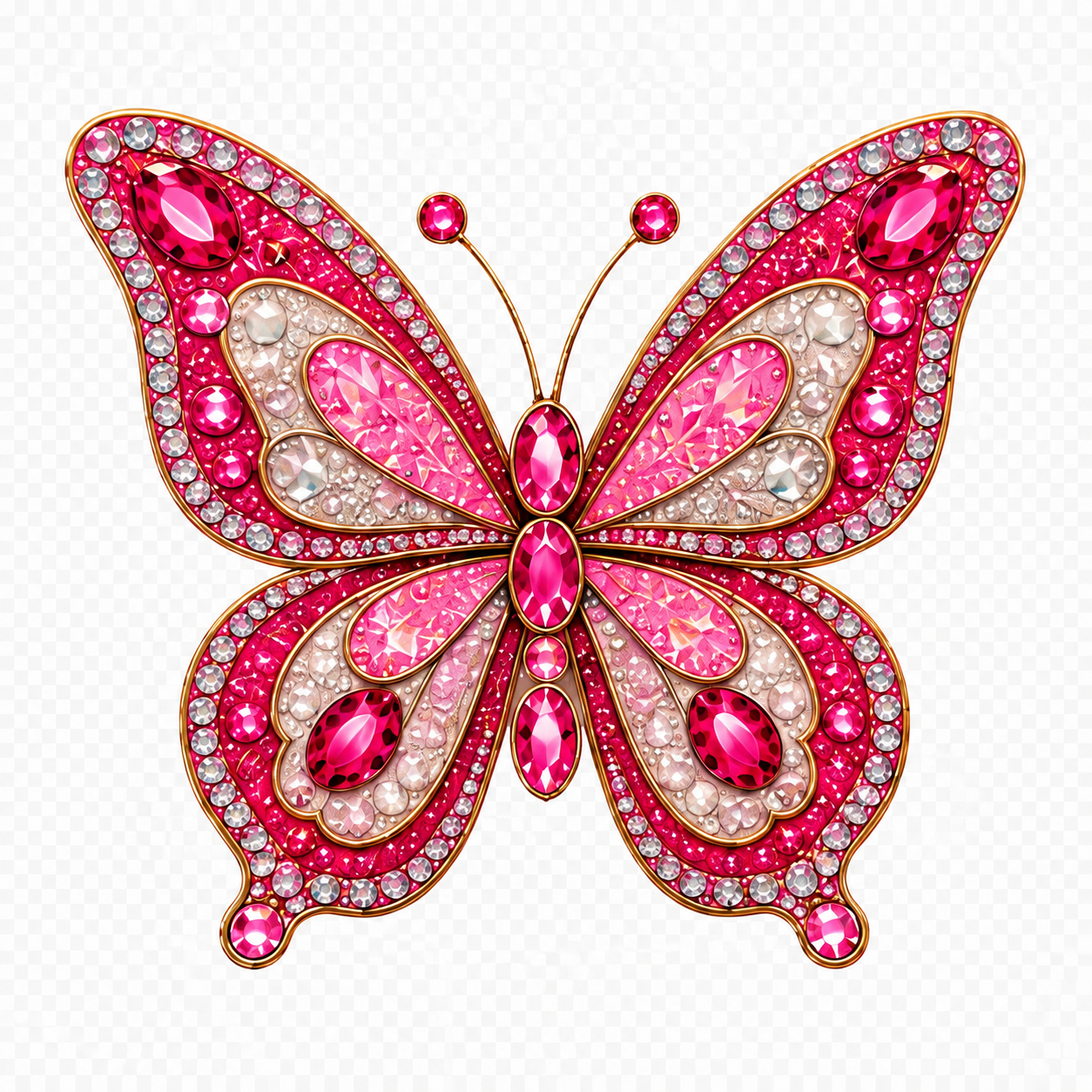 Rhinestone Butterfly Sticker