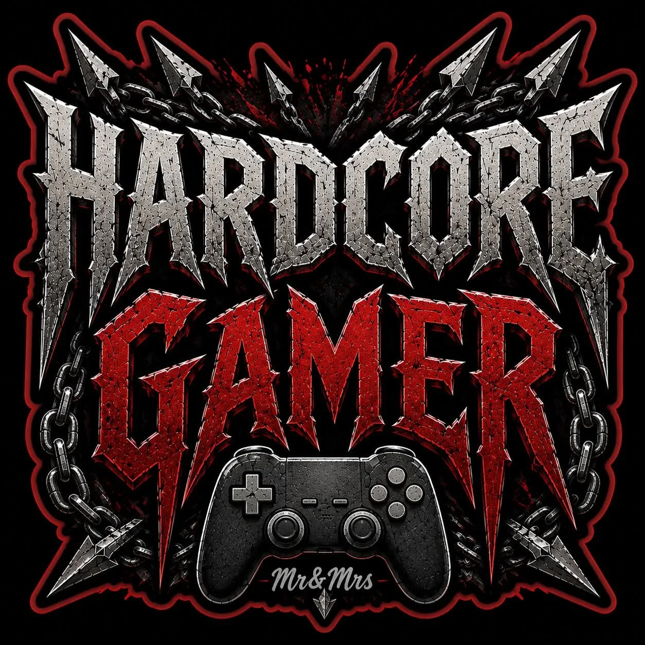 hardcore gamer sticker.jpeg