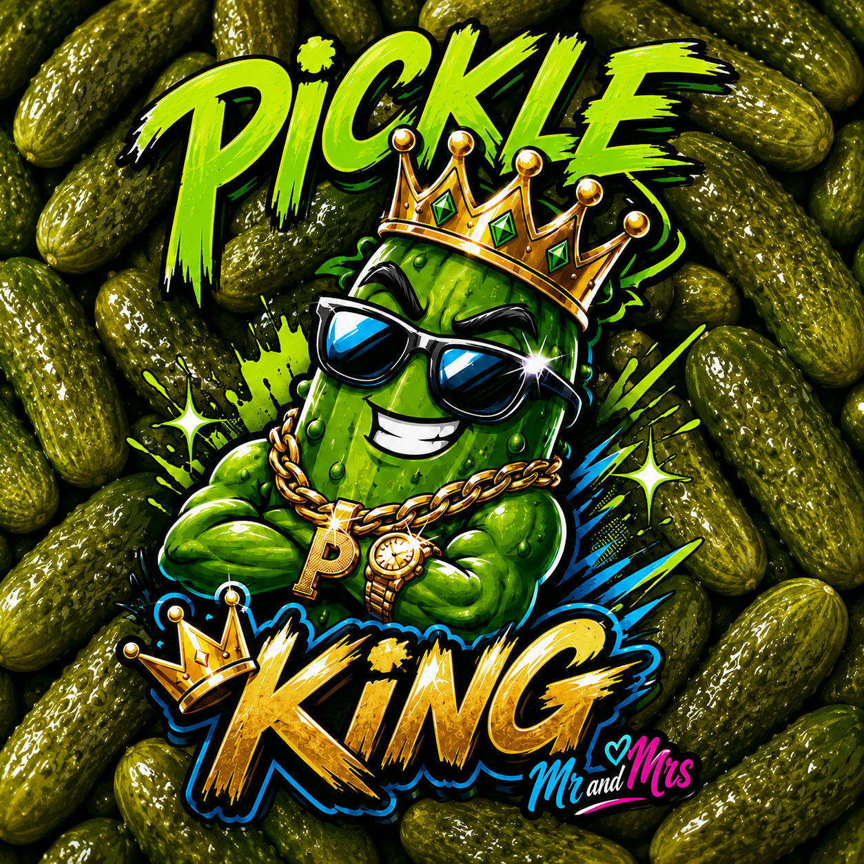 Pickle King Sticker