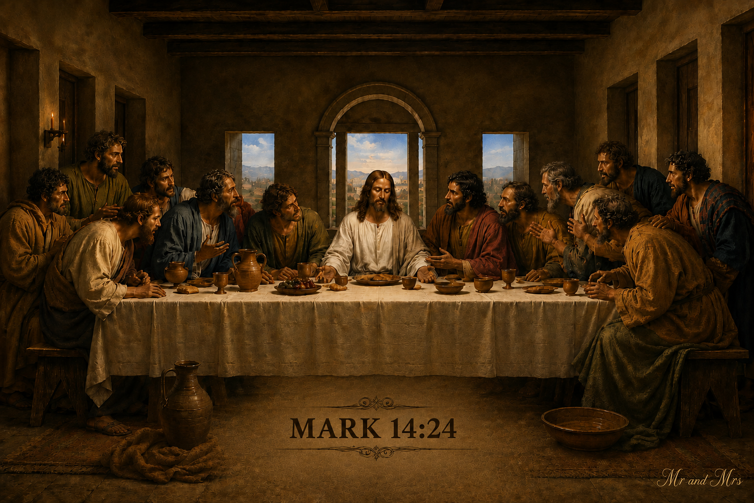 Last Supper Sticker