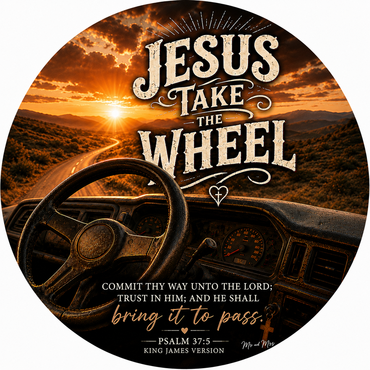 Jesus Take the Wheel Sticker