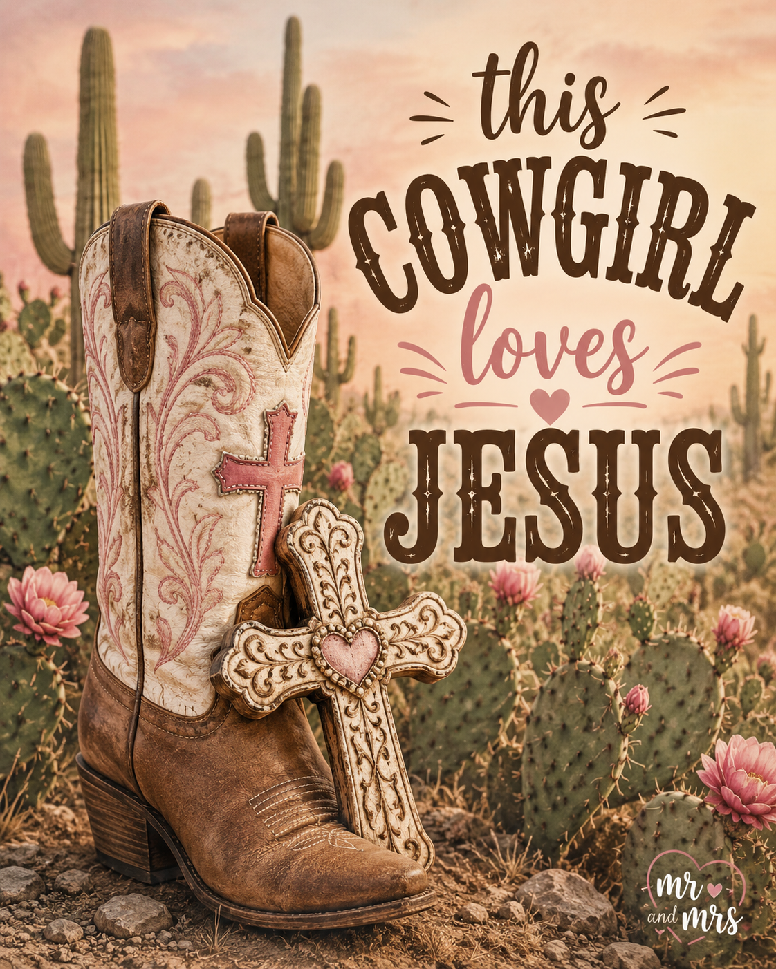 This Cowgirl Loves Jesus Sticker