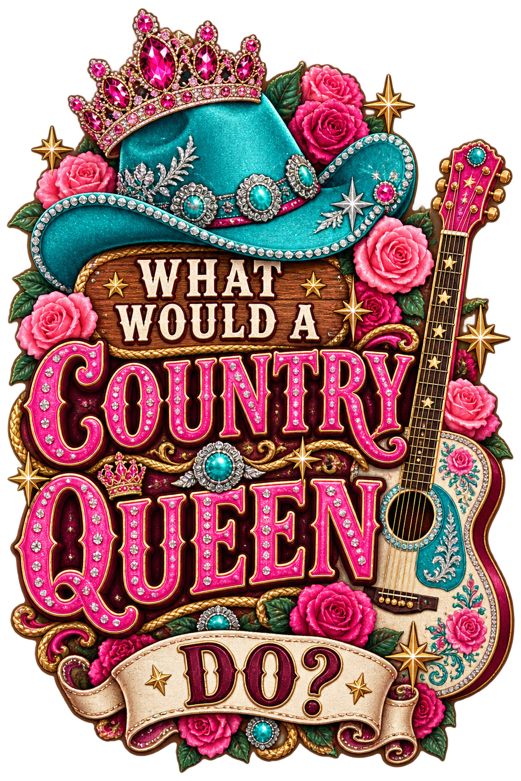 What Would A Country Queen Do Sticker