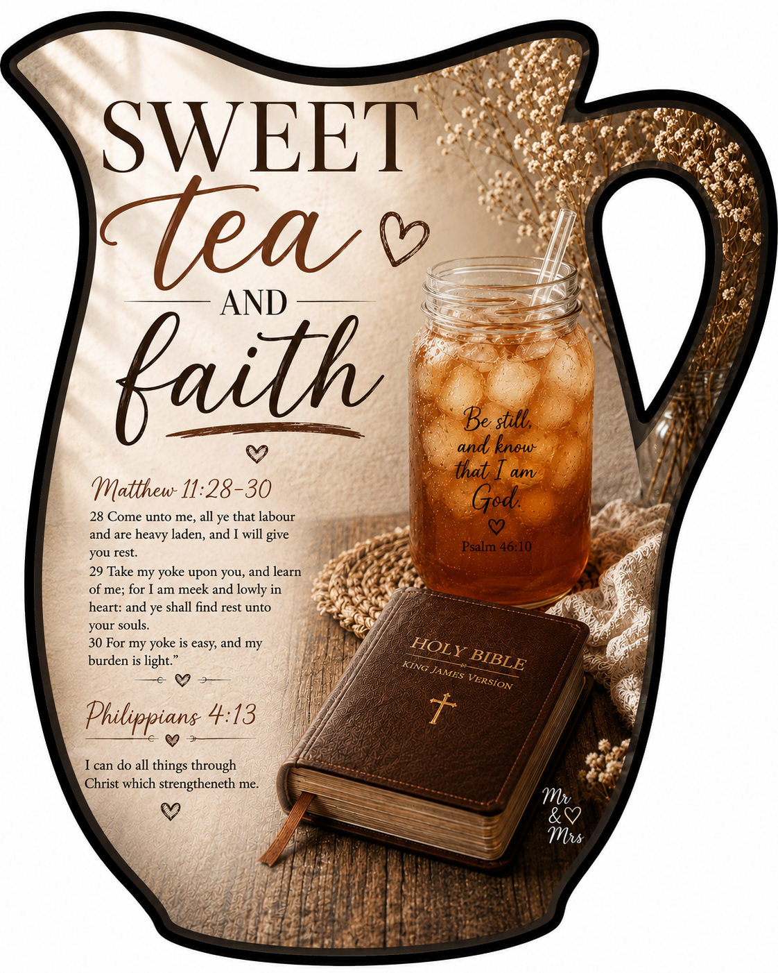 Sweet Tea and Faith Sticker