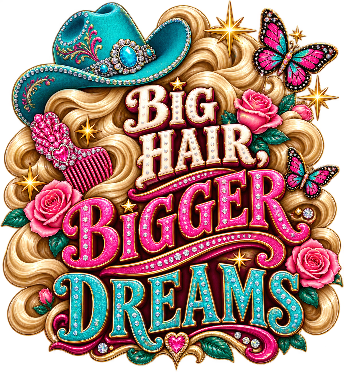 Big Hair, Bigger Dreams Sticker