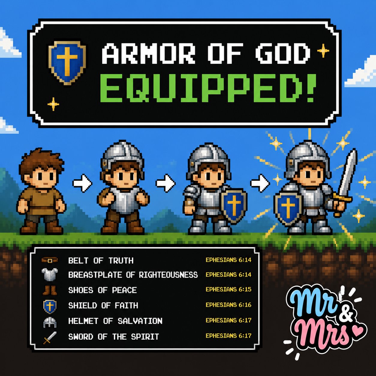 Armor of God Sticker