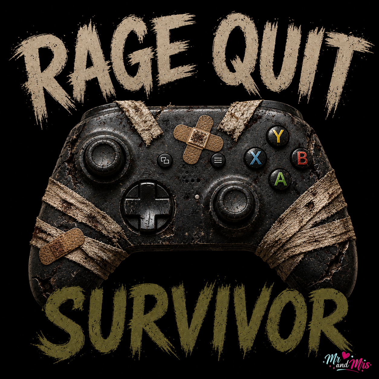 Rage Quit Survivor Xbox Sticker