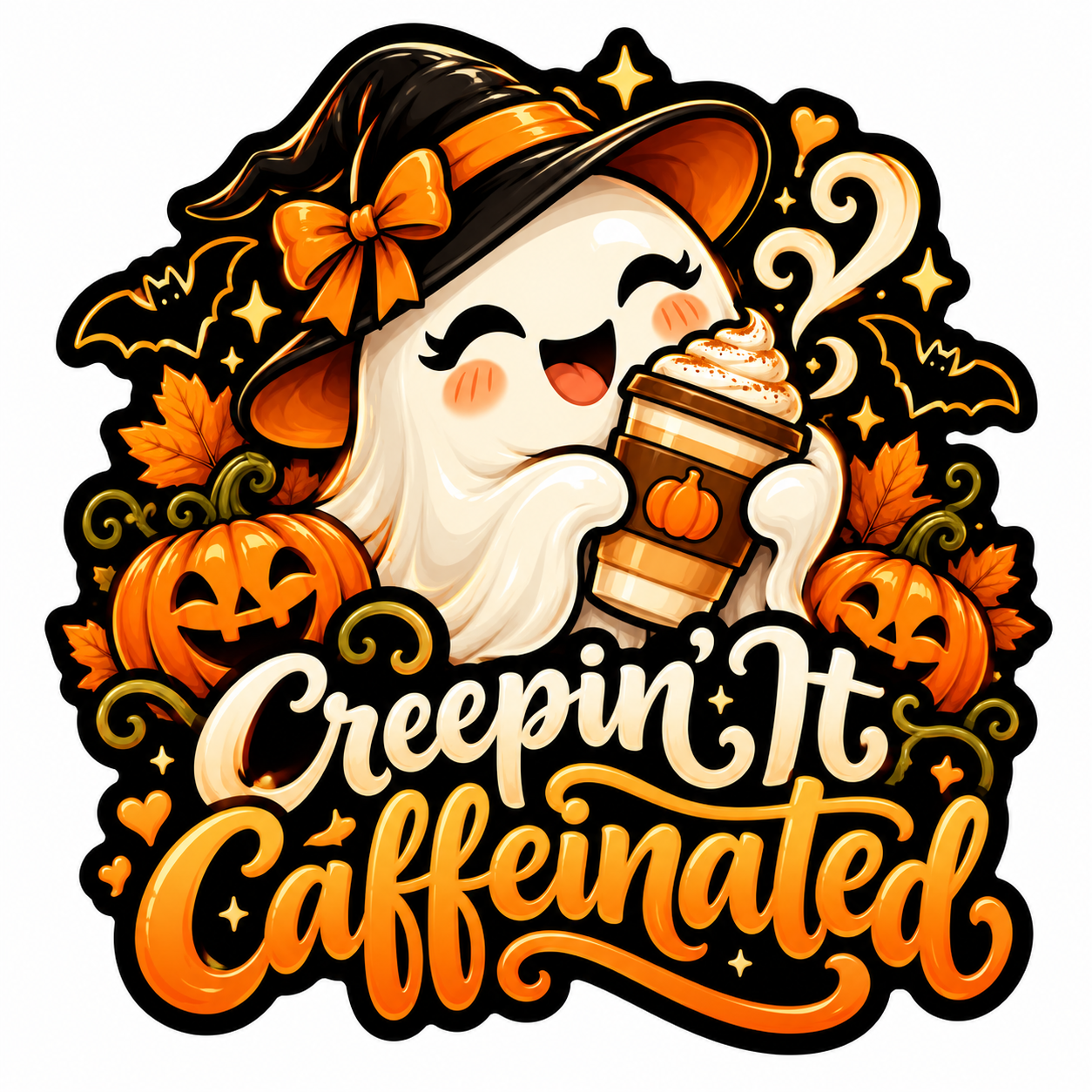 “Creepin’ It Caffeinated” Sticker