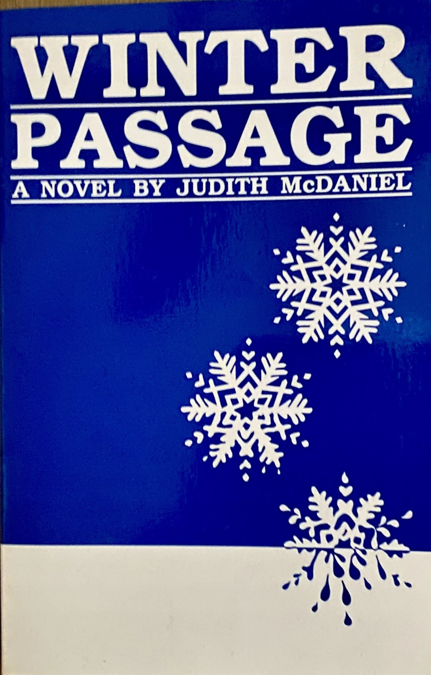 winter passage book cover judith mcdaniel