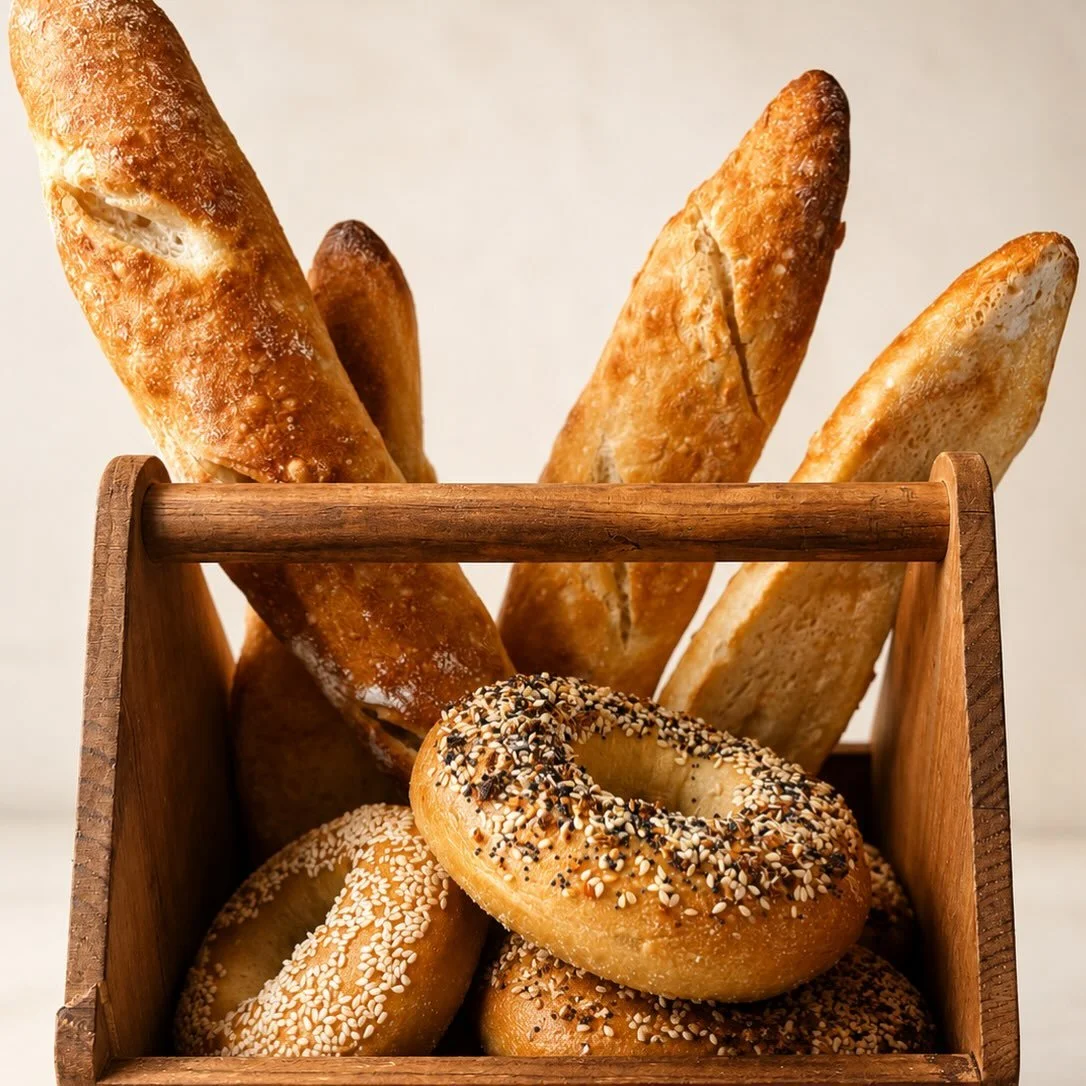 🥖🥯Weekly bread drop incoming! 🥯🥖 

🥯 This week&rsquo;s baker&rsquo;s choice is bagels.🥯 

Order starting Monday. Link in bio.