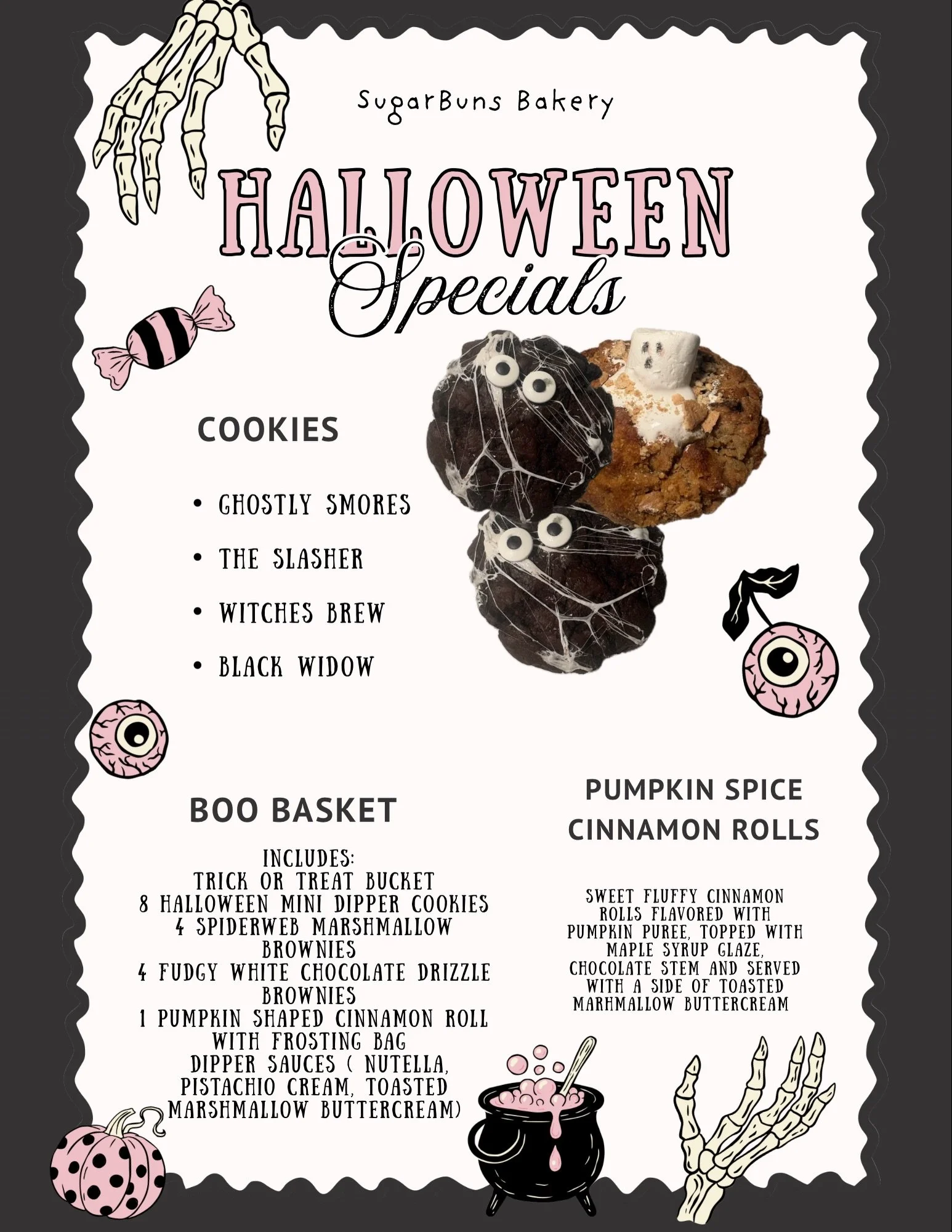 🎃 Halloween Specials are here! 🎃 
and we have some good news! 
No more placing your order Monday-Thursday and waiting until the weekend! 

Starting now, ordering is open Wednesday- Sunday for next-day pickup or delivery every week!
Want fresh bread