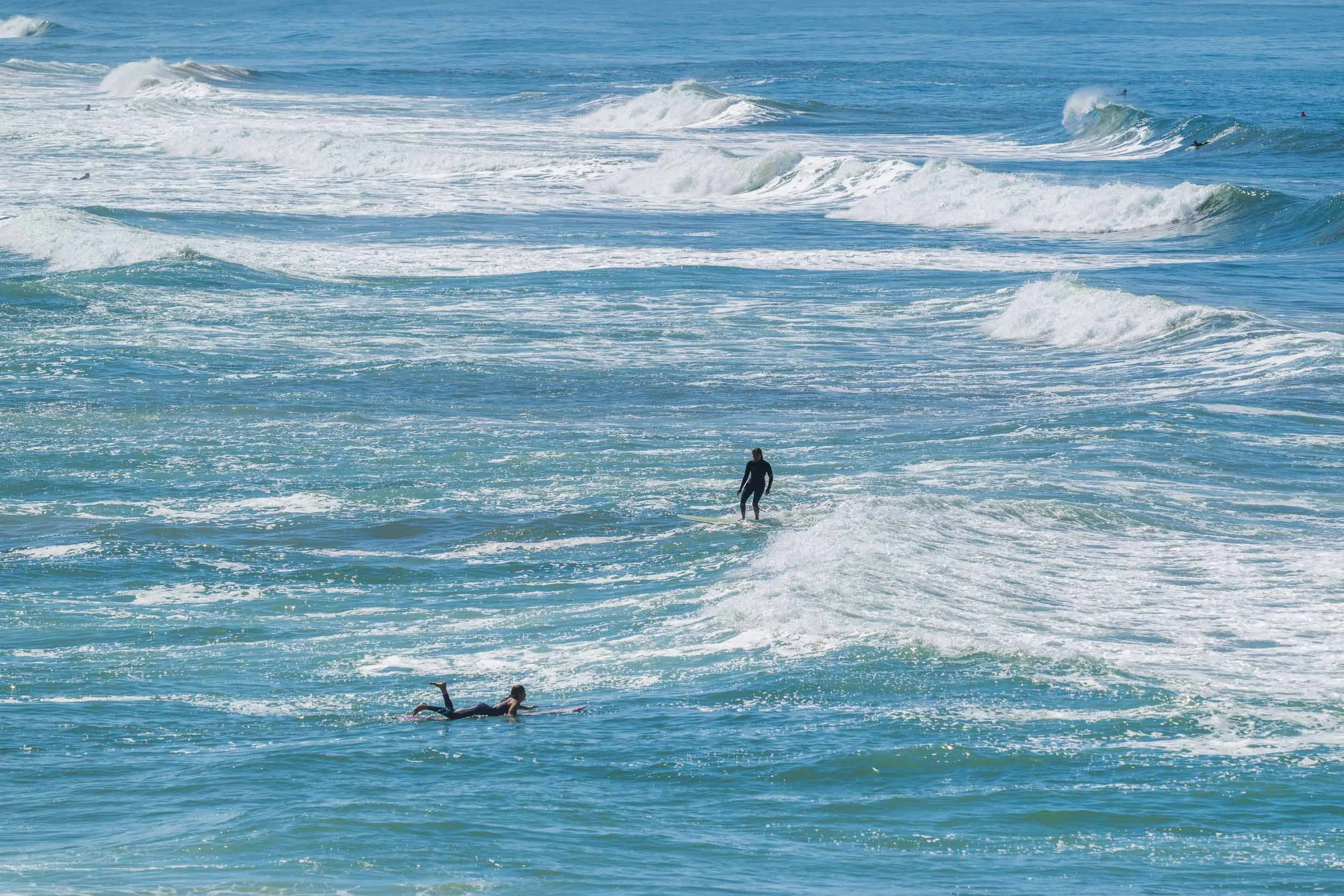 Surfer silhouette