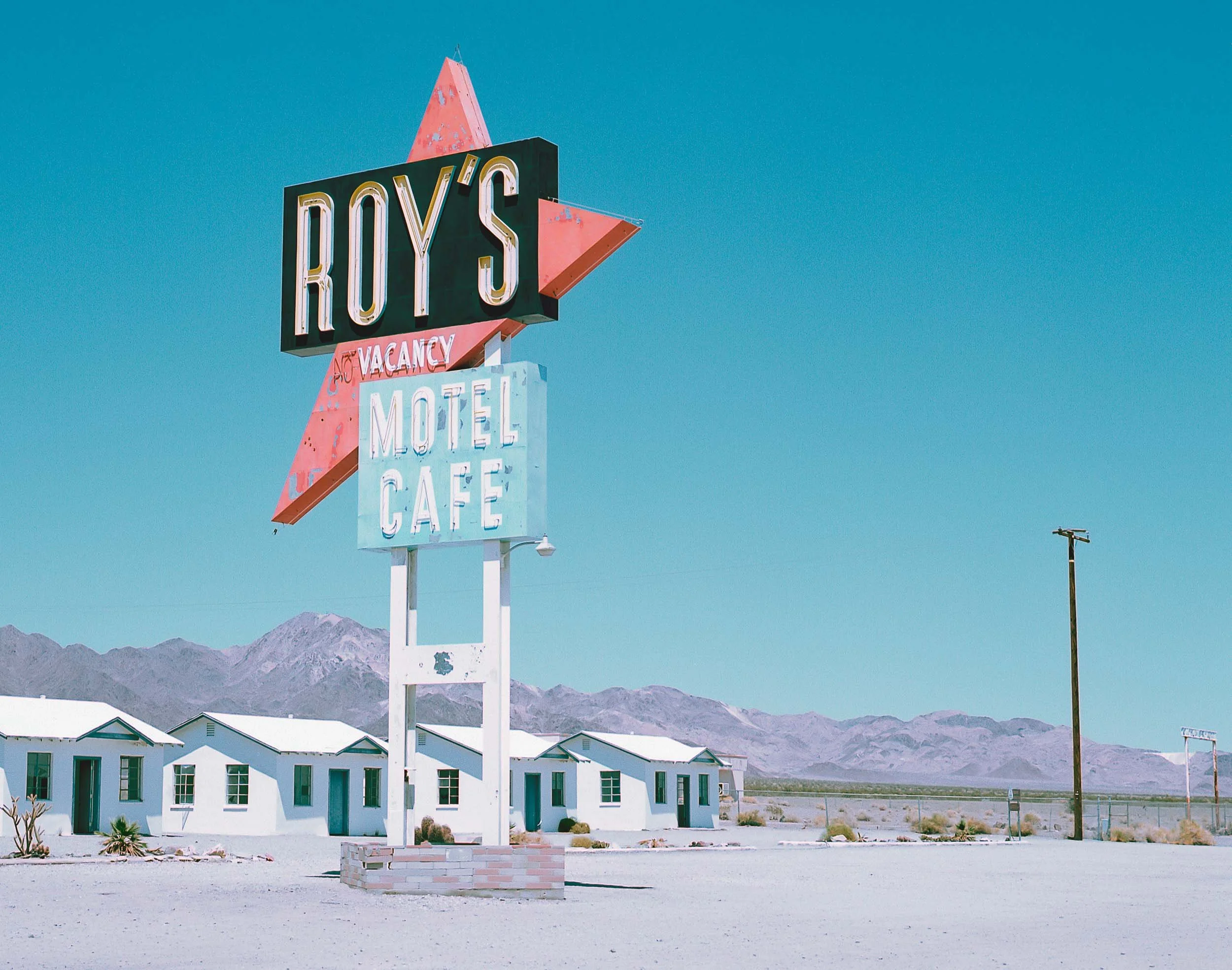 Vintage neon motel sign 
