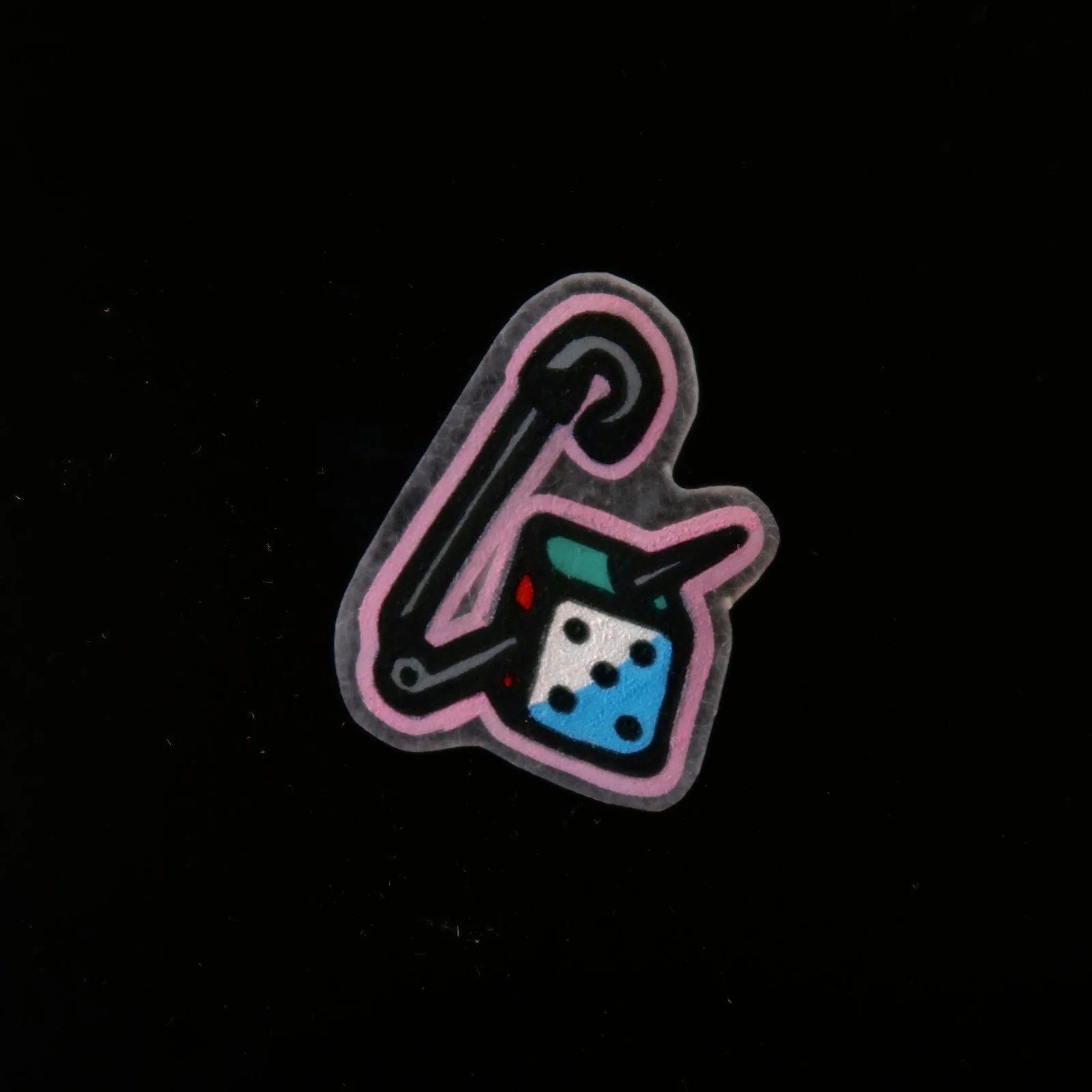 Hand Painted Shrinky Dink Magnet