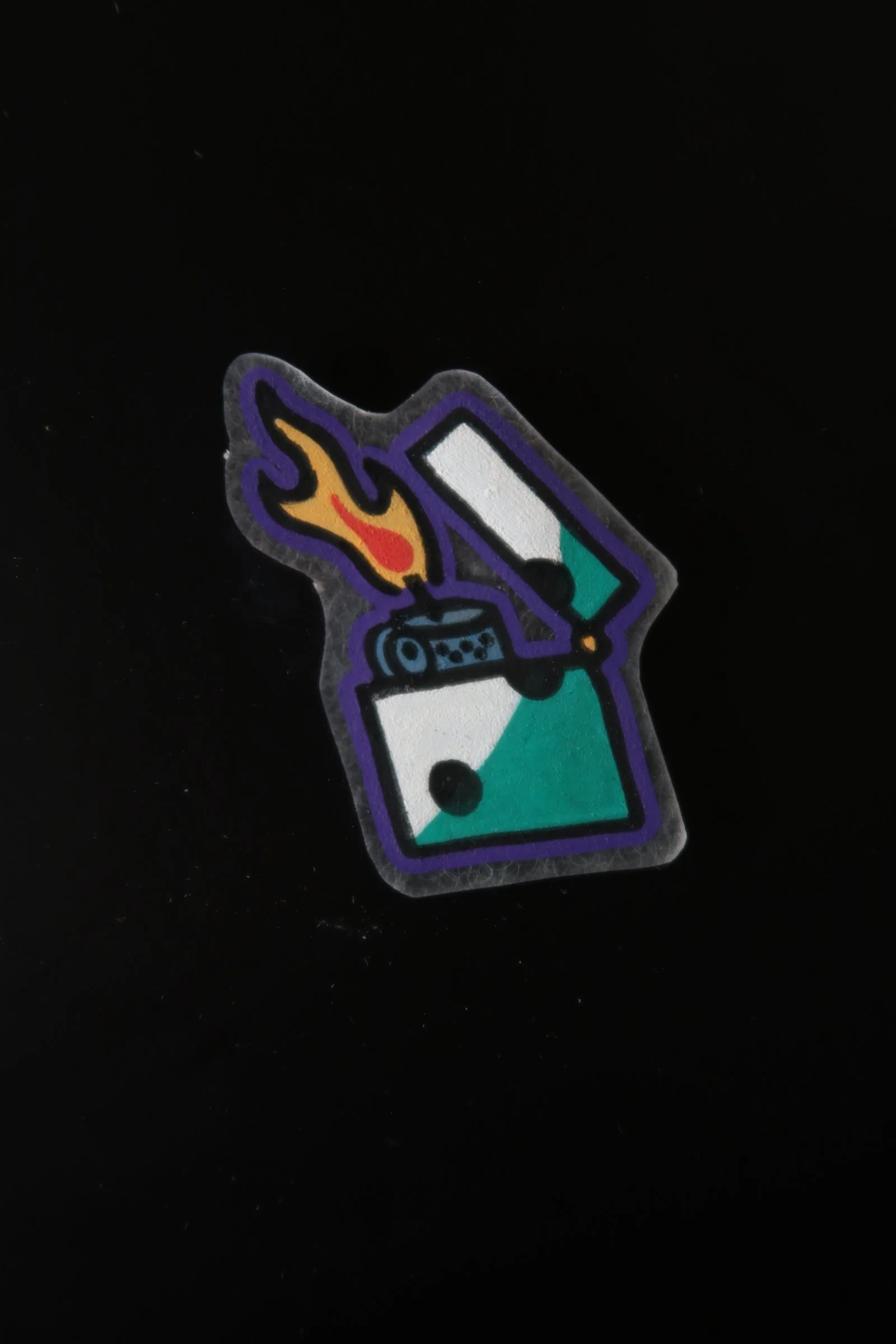 Hand Painted Shrinky Dink Magnet
