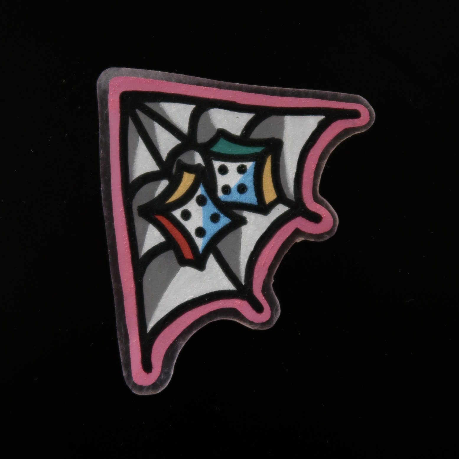 Hand Painted Shrinky Dink Magnet